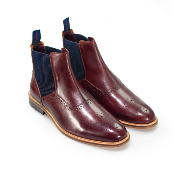 Moriarty Burgundy Chelsea Boots