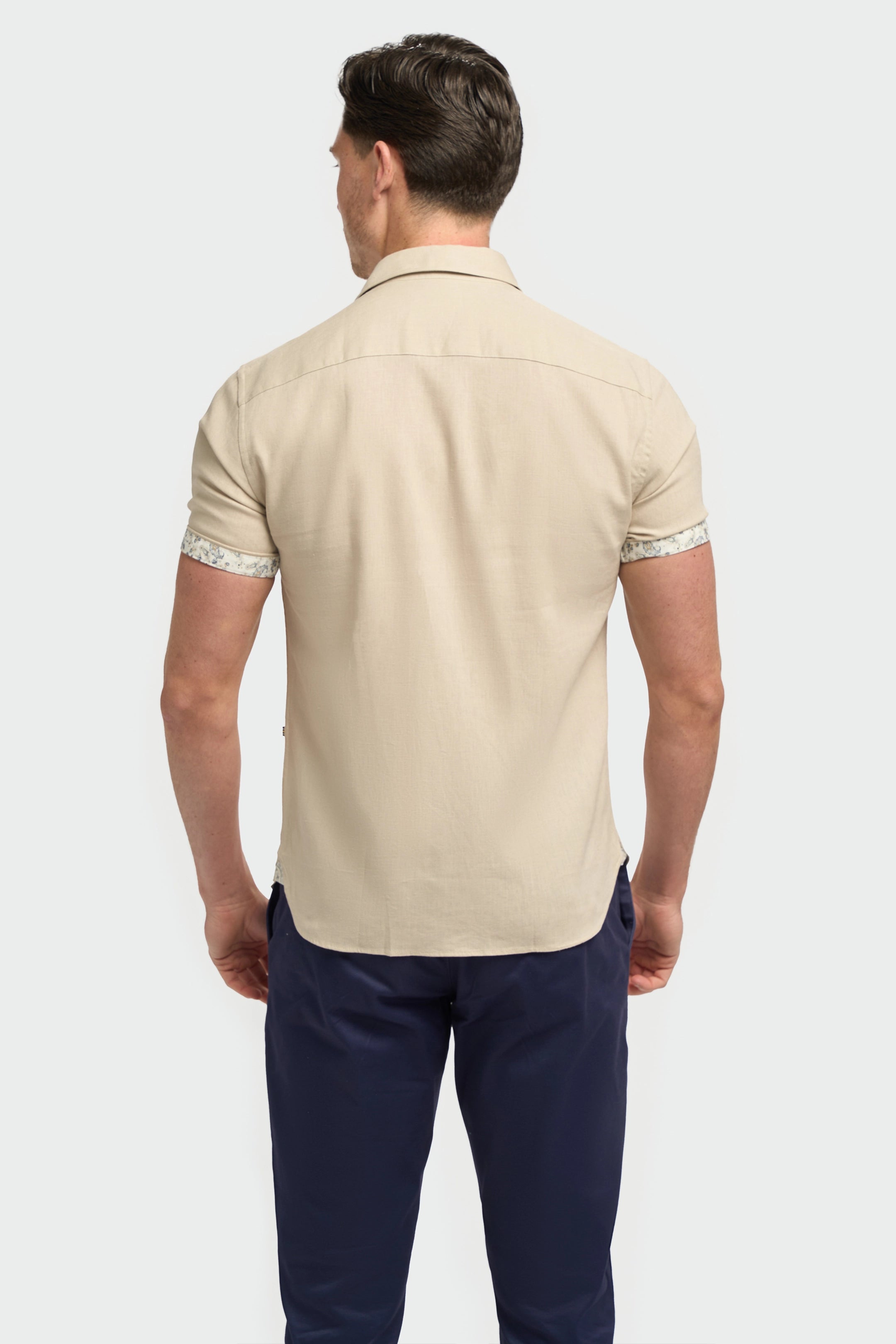 Matera Taupe Short Sleeve Shirt