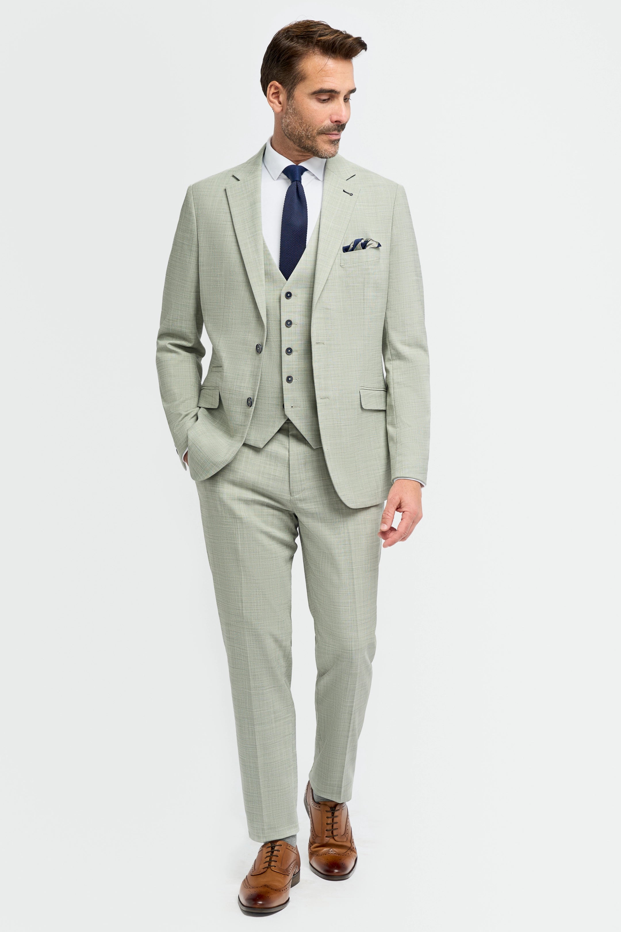 Camden Sage Three Piece Suit