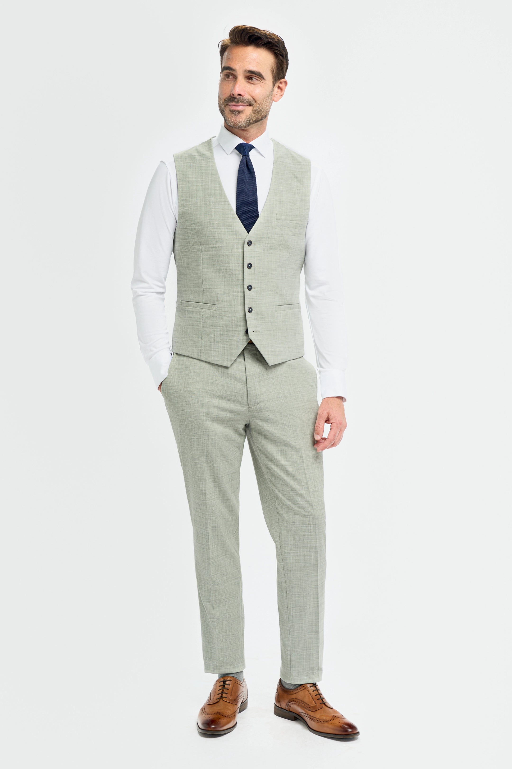Camden Sage Three Piece Suit