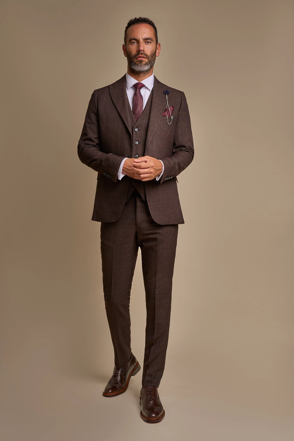 Caridi Brown Three Piece Suit