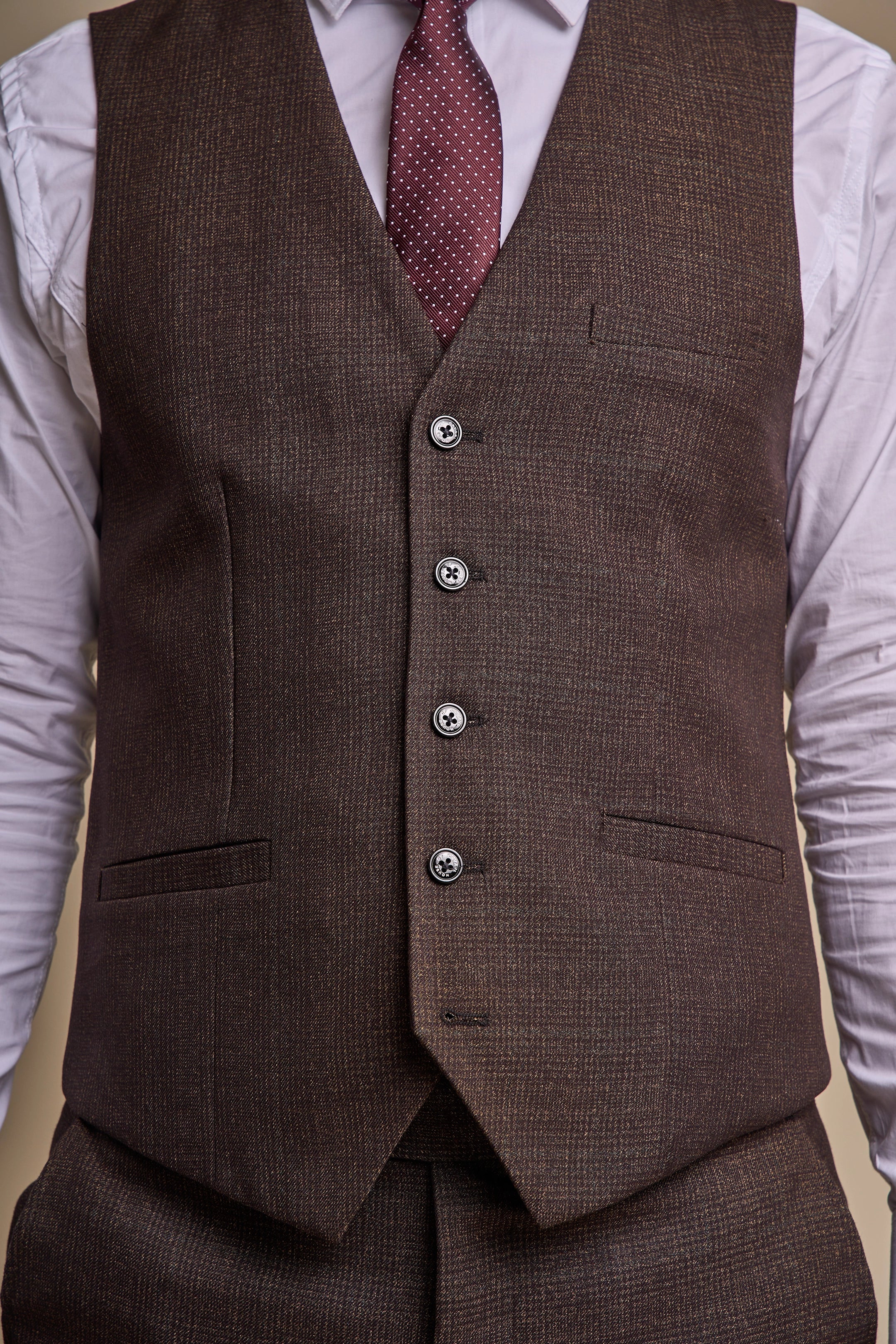 Caridi Brown Three Piece Suit