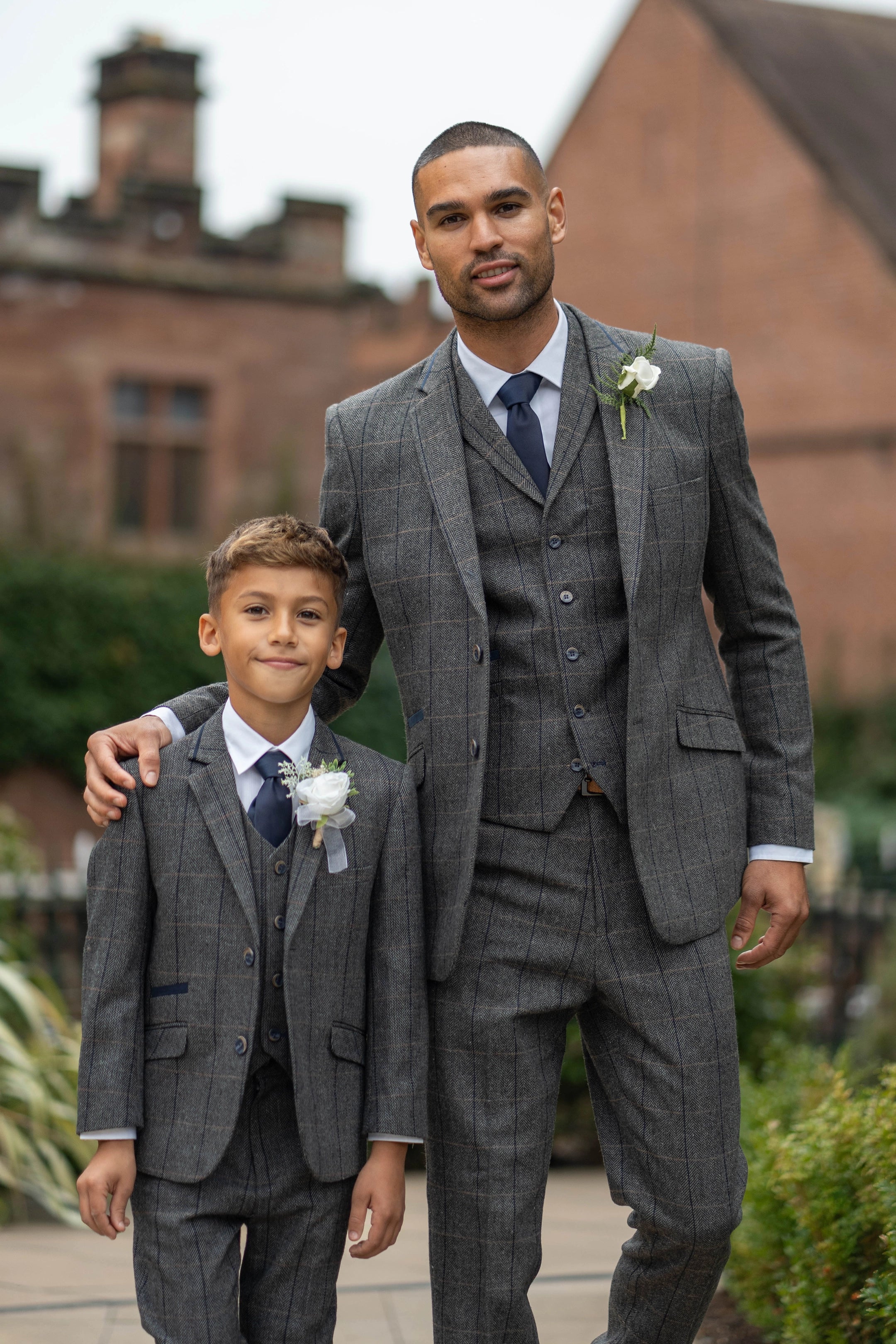 Albert Grey Tweed Three Piece Suit