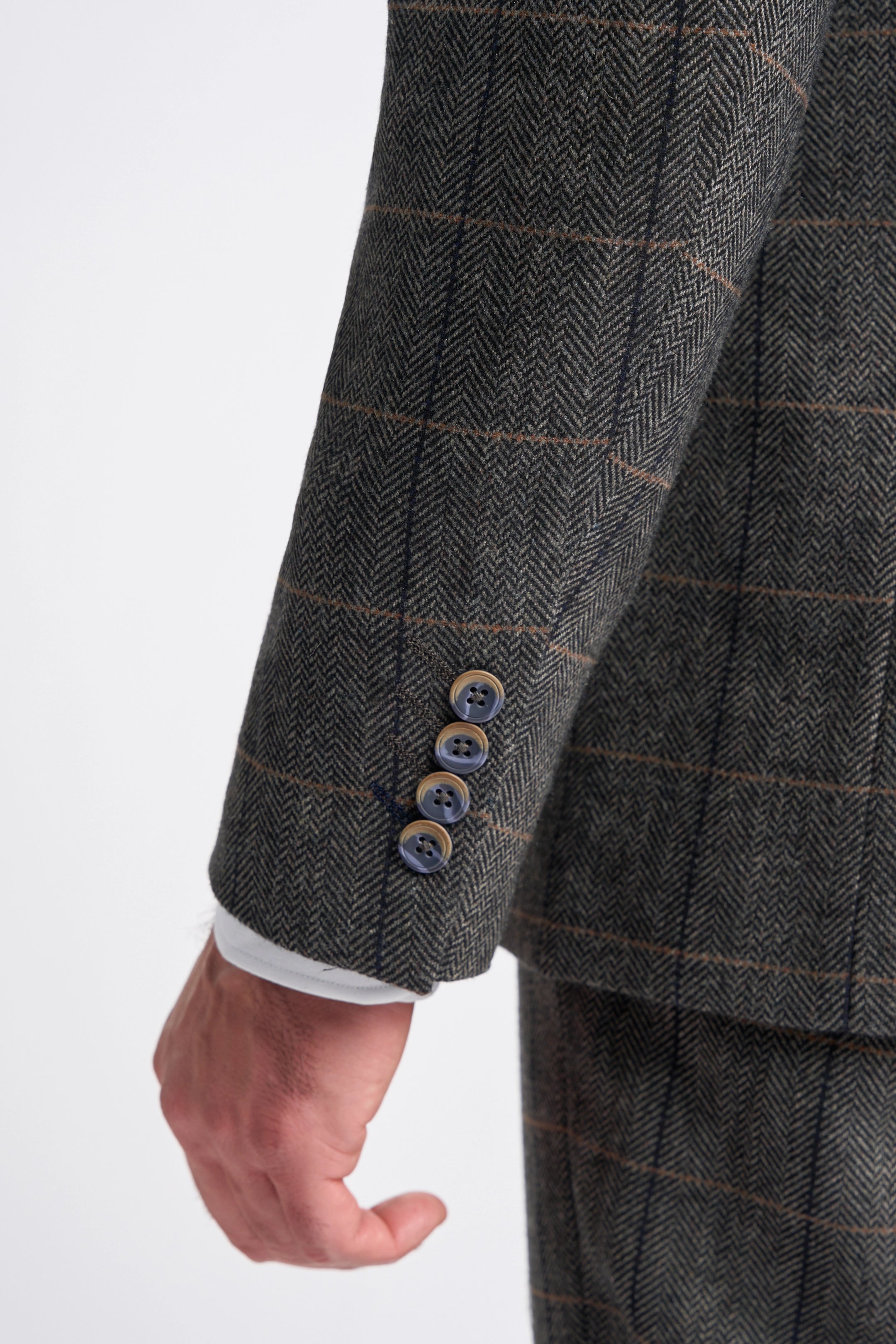 Albert Grey Tweed Three Piece Suit