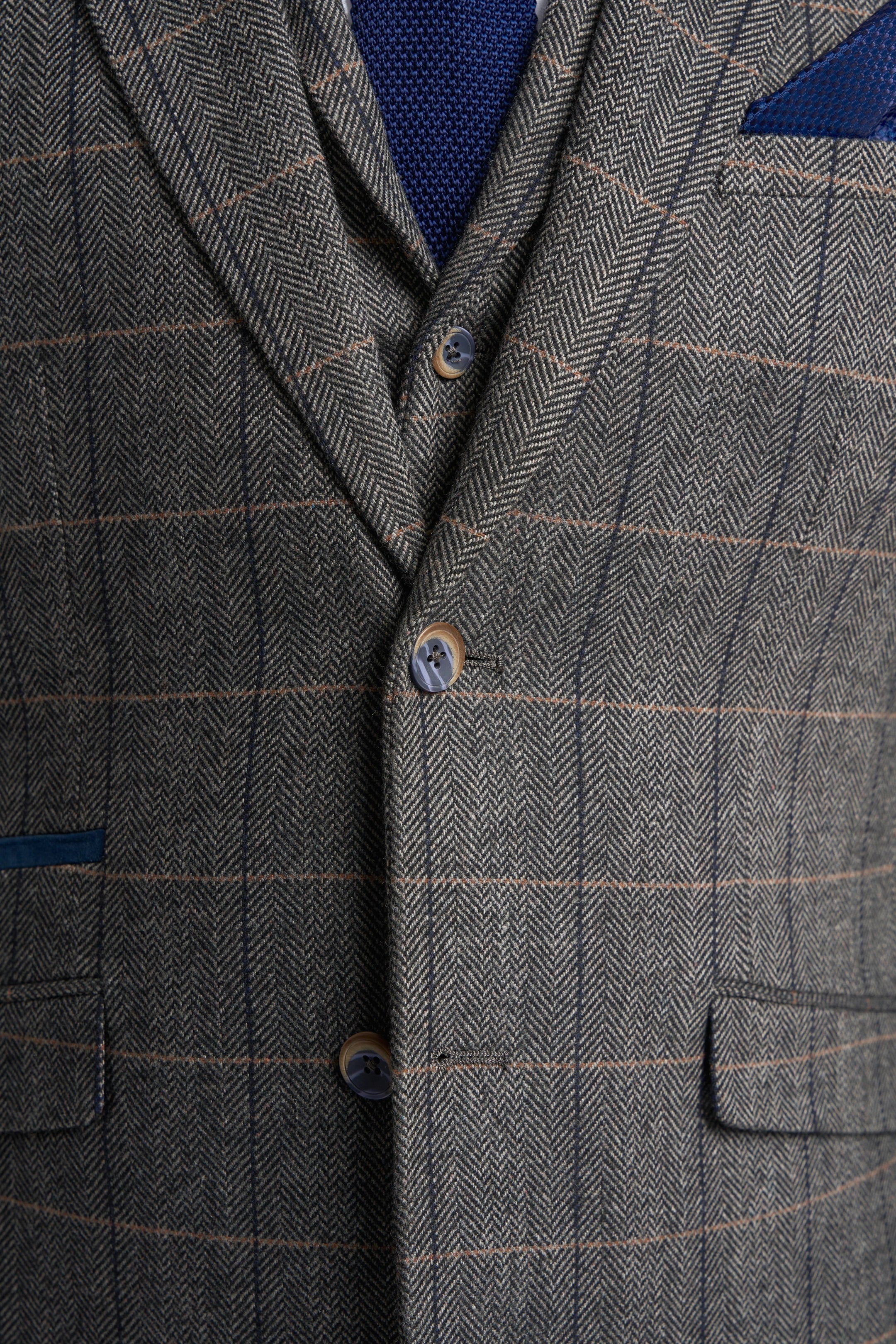 Albert Grey Tweed Three Piece Suit
