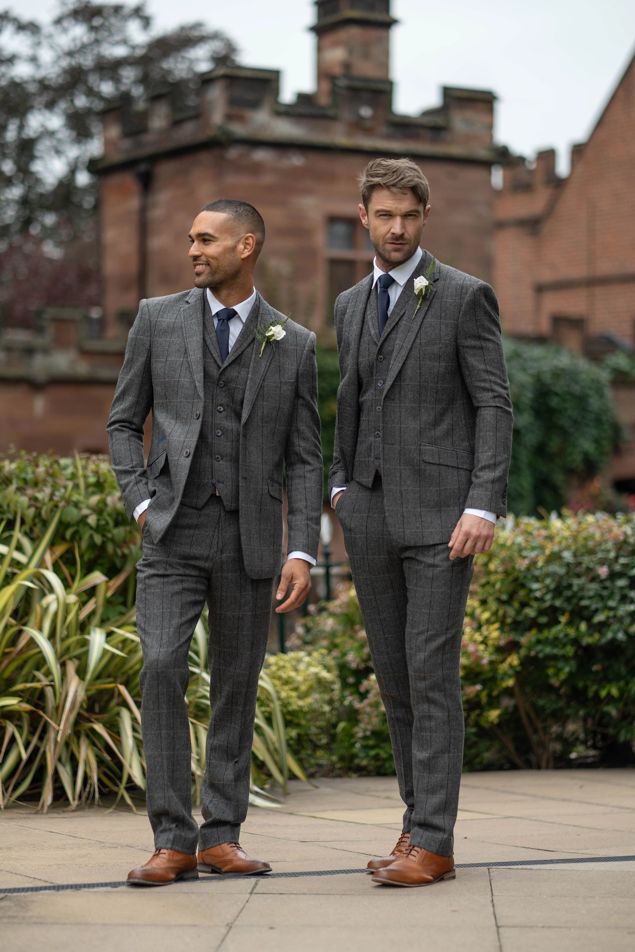 Albert Grey Tweed Three Piece Suit