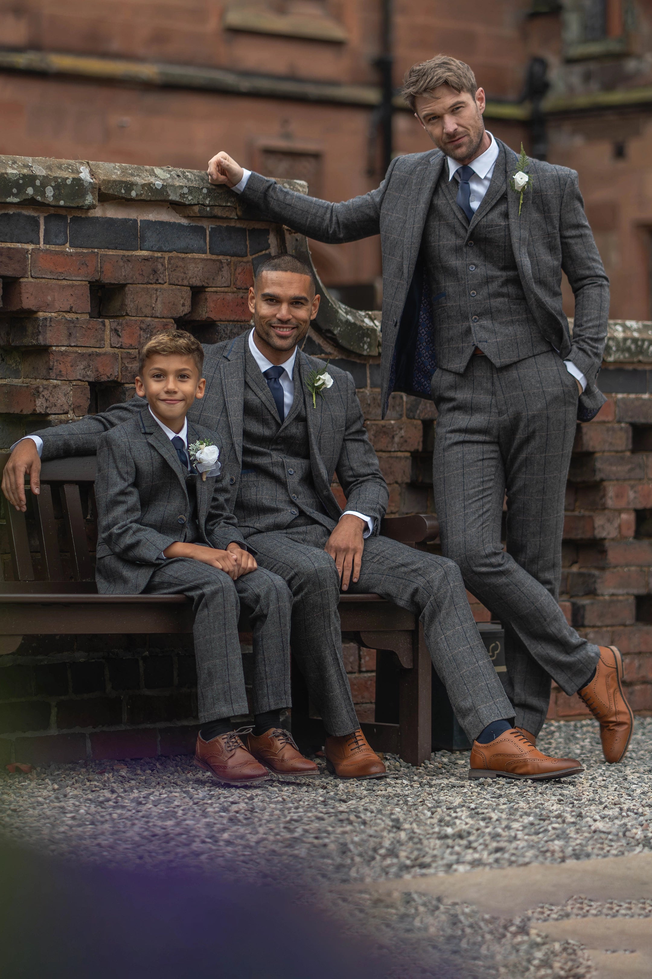 Albert Grey Tweed Three Piece Suit