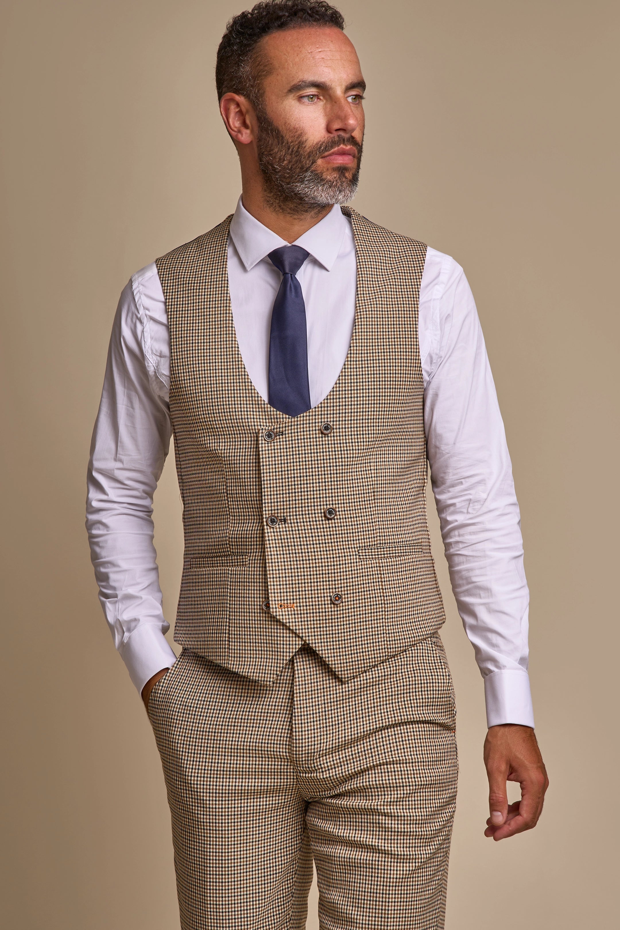 Elwood Houndstooth Three Piece Suit
