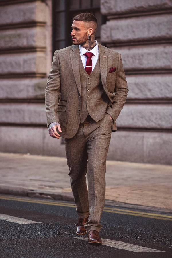 Gaston Sage Three Piece Suit