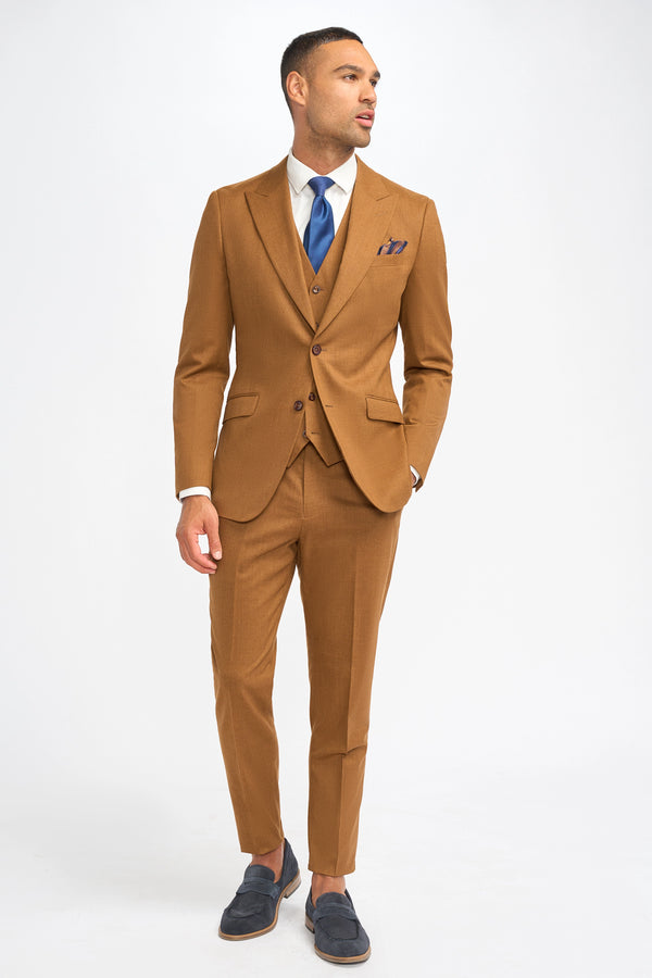 James Sierra Rich Wool Three Piece Suit