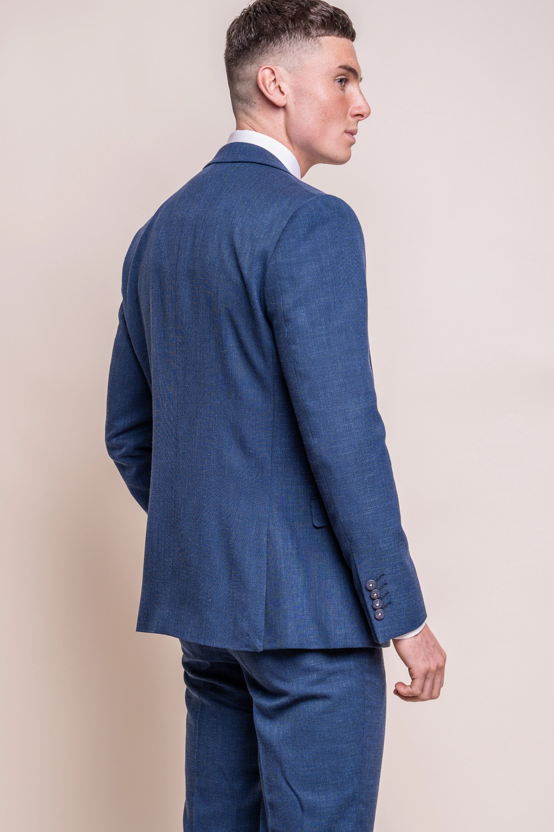Miami Blue Three Piece Suit