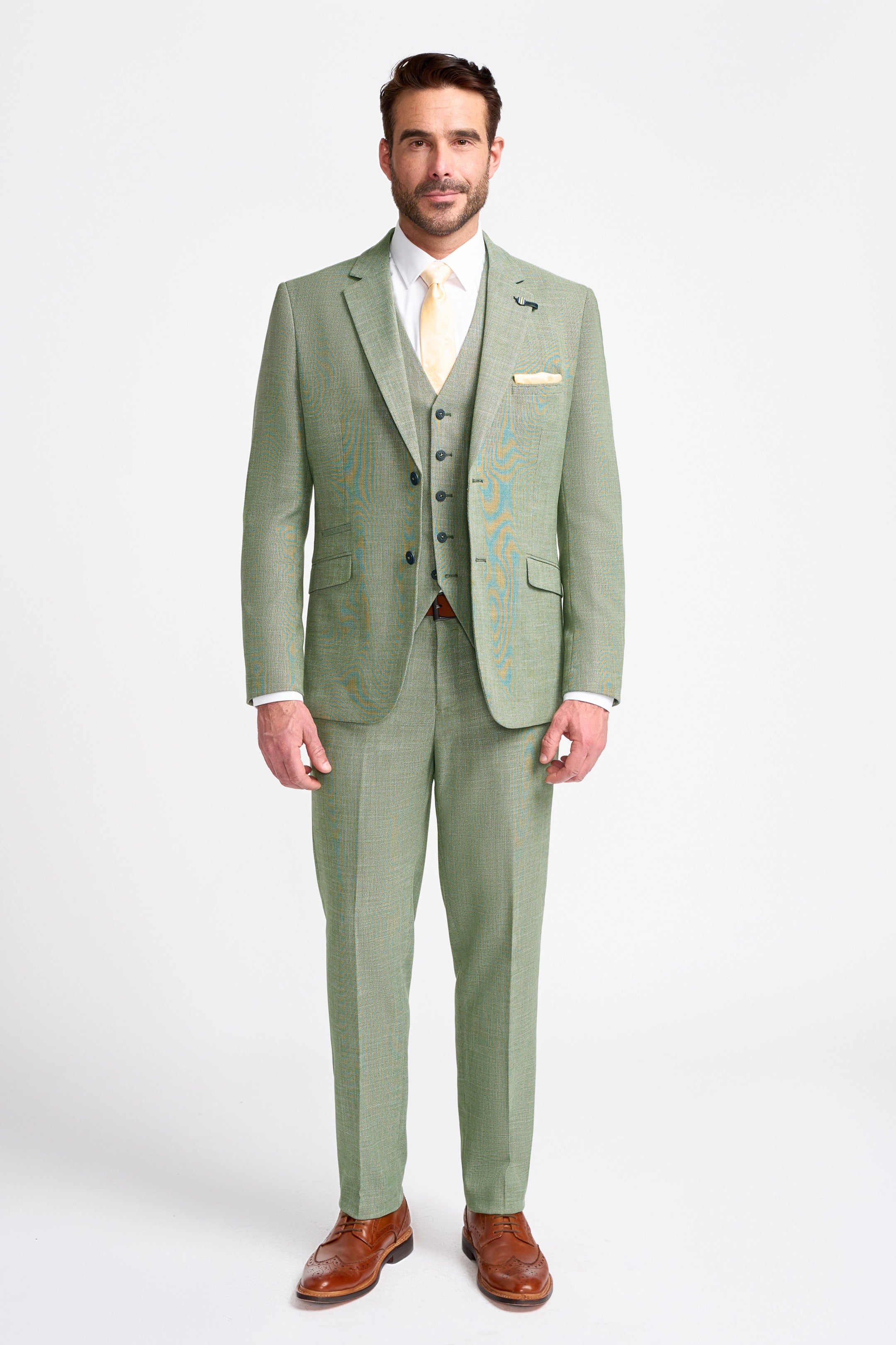 Miami Sage Three Piece Suit