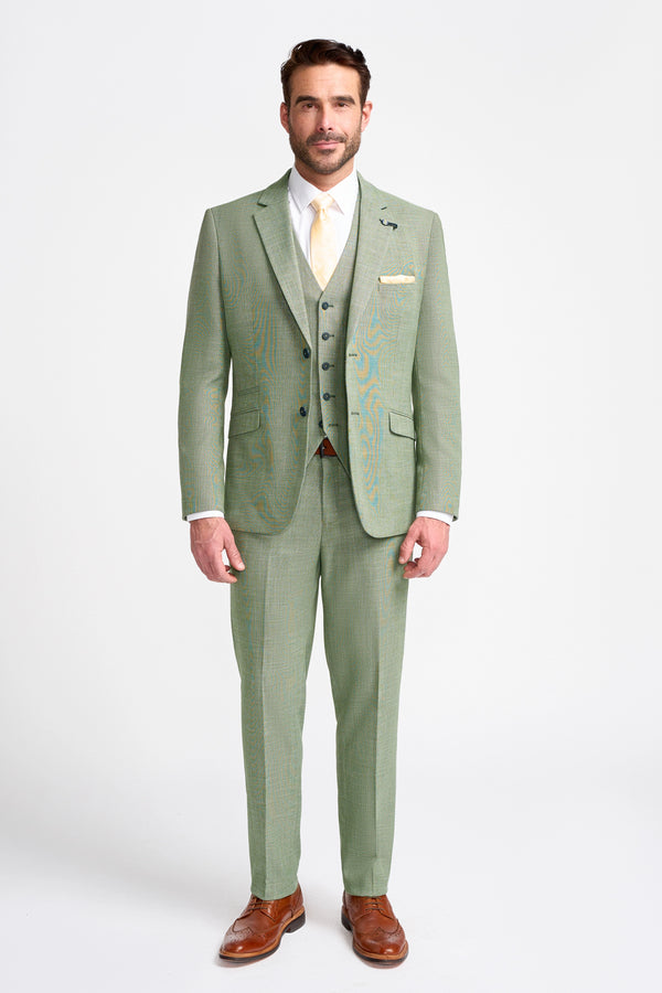 Miami Sage Three Piece Suit