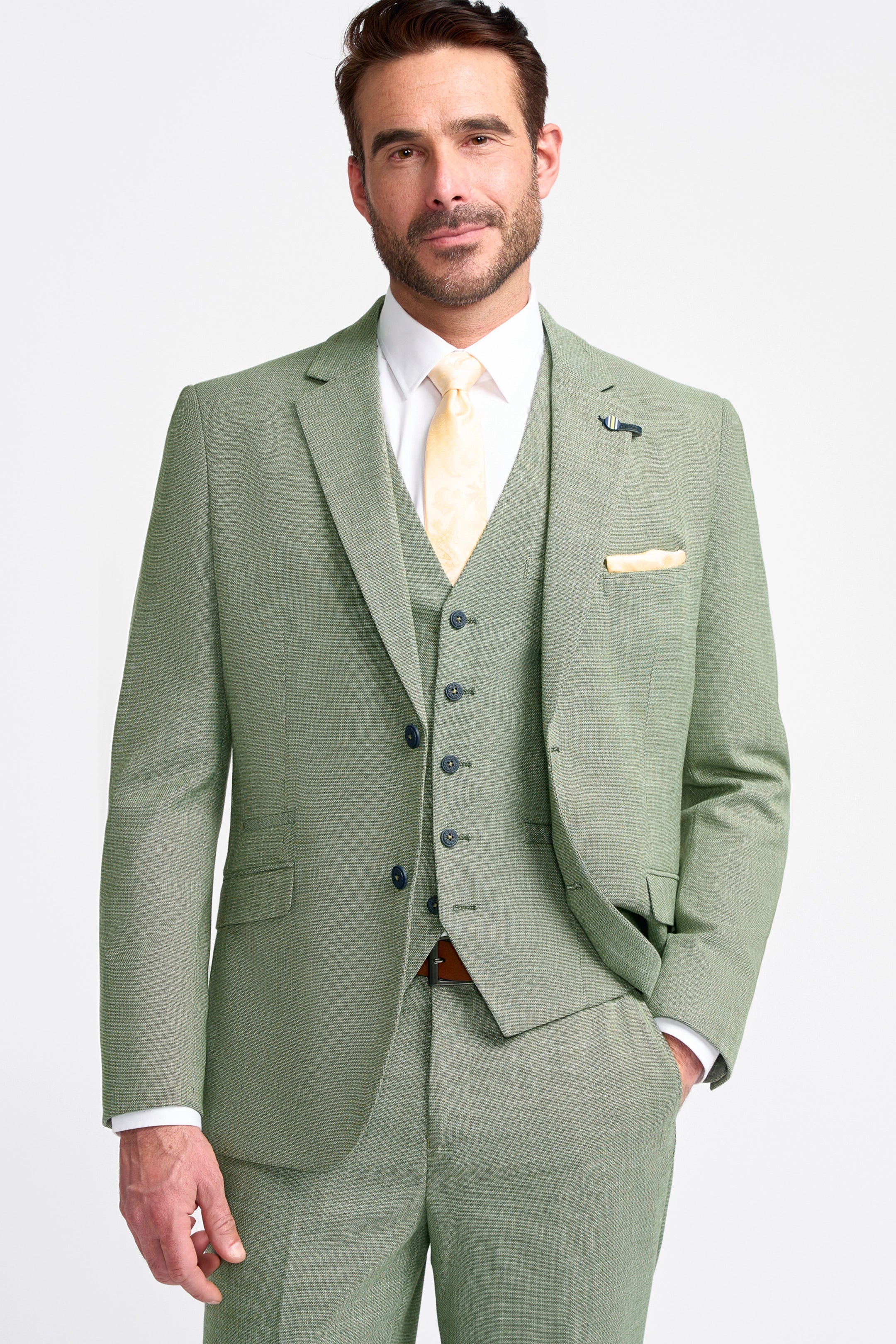 Miami Sage Three Piece Suit