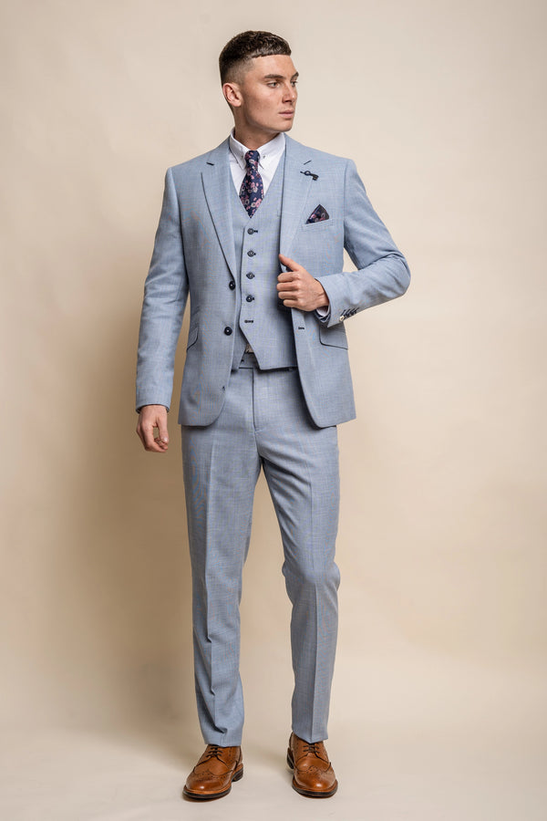 Miami Sky Three Piece Suit