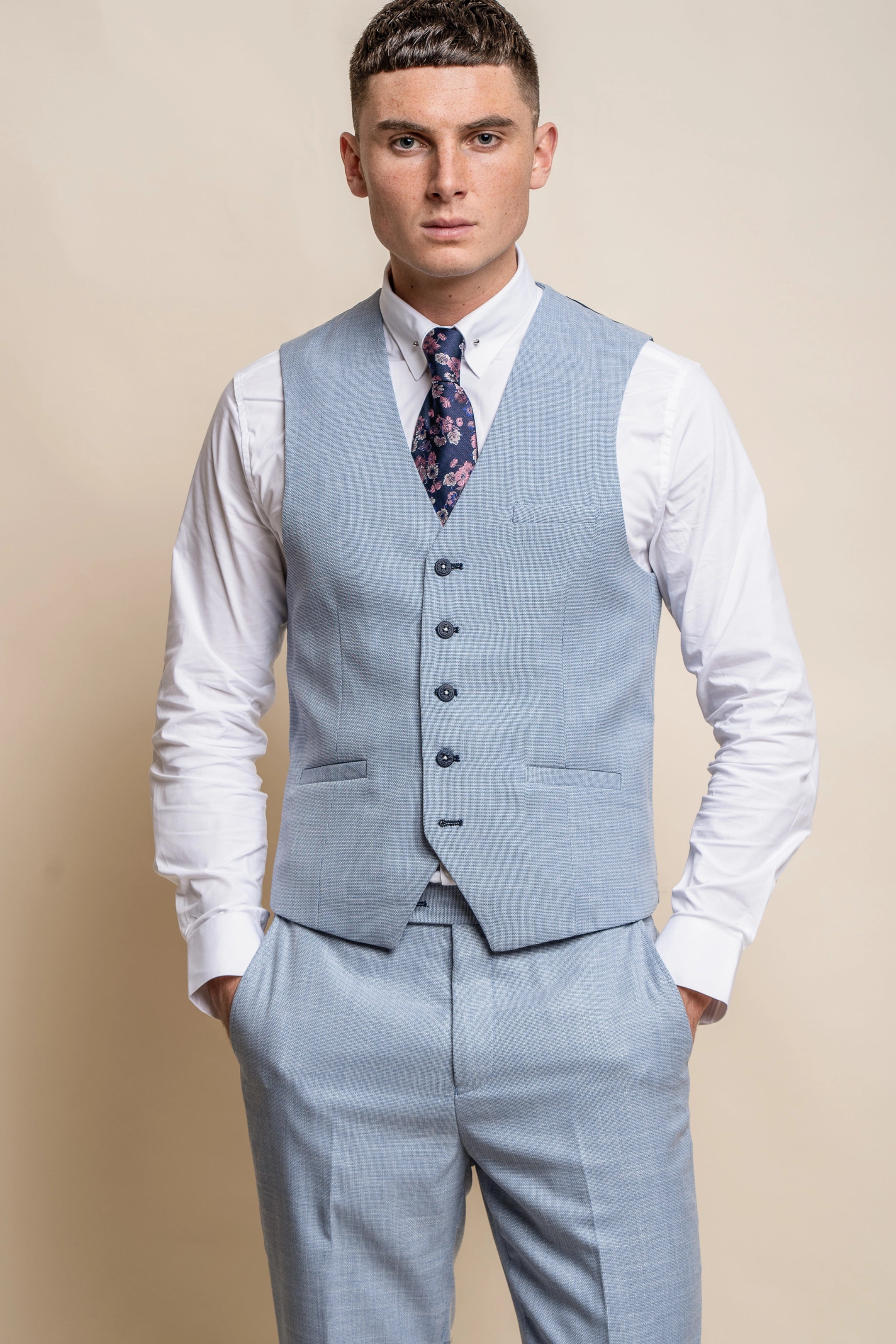 Miami Sky Three Piece Suit