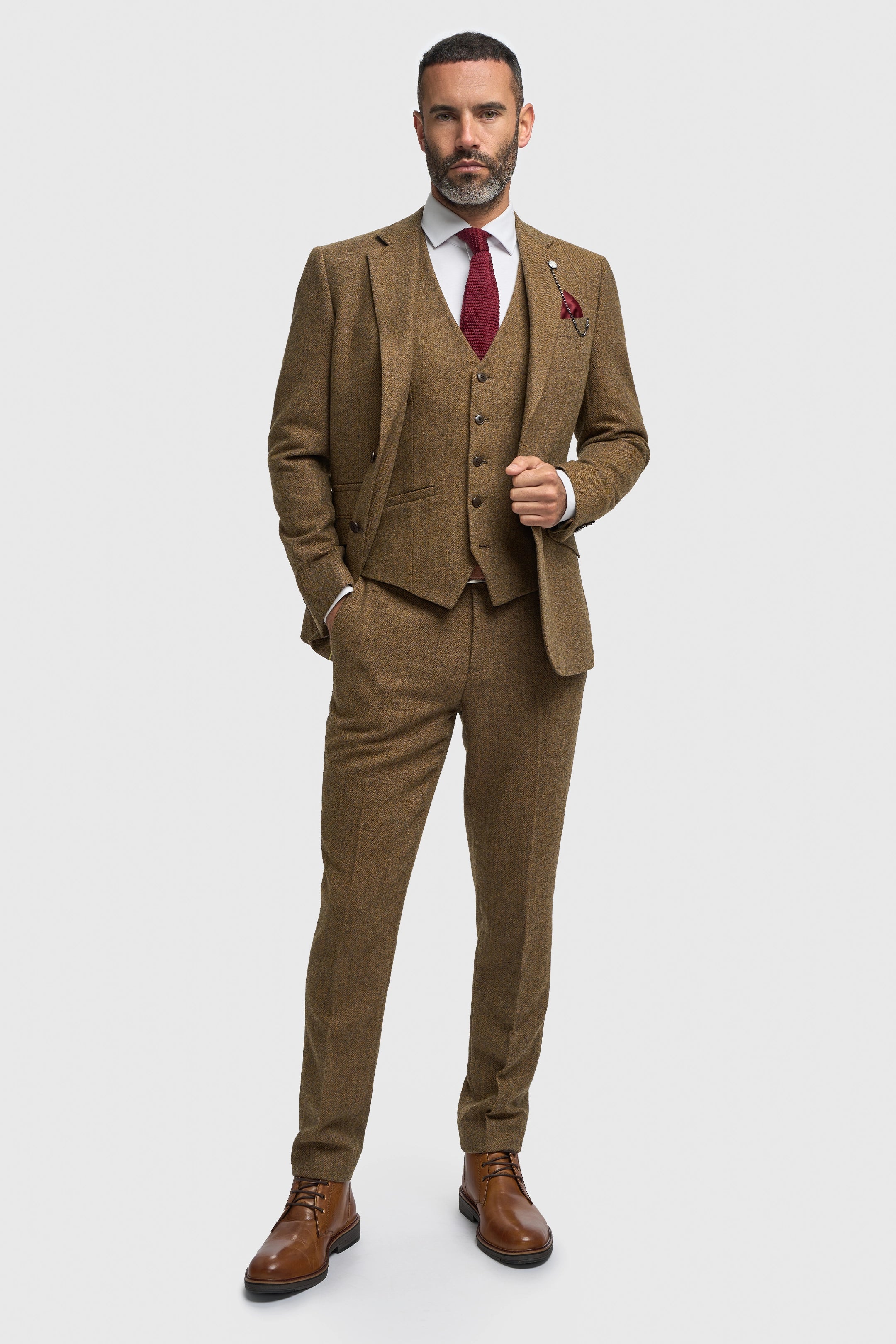 Thomas Brown Tweed Three Piece Suit