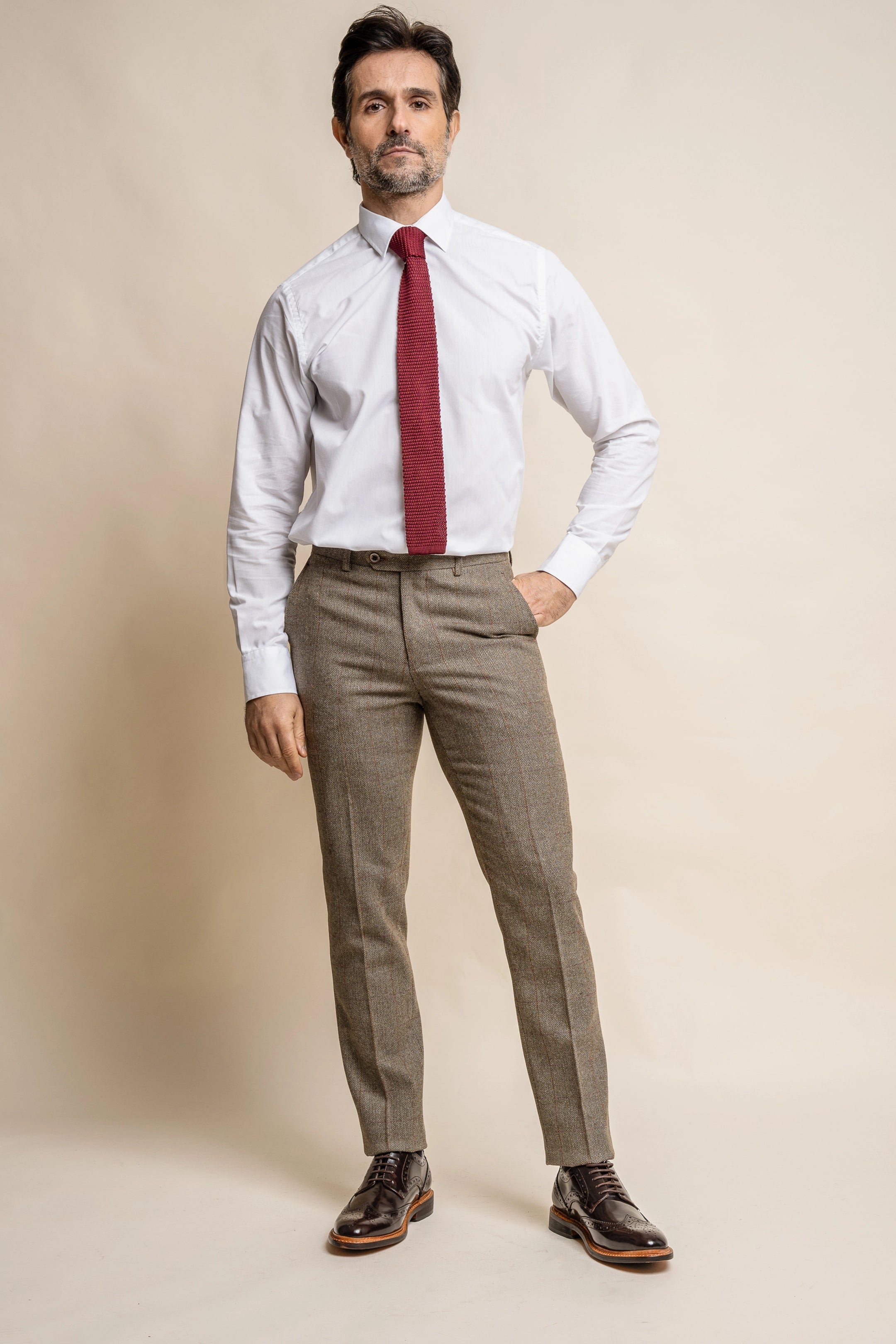 Gaston Sage Three Piece Suit