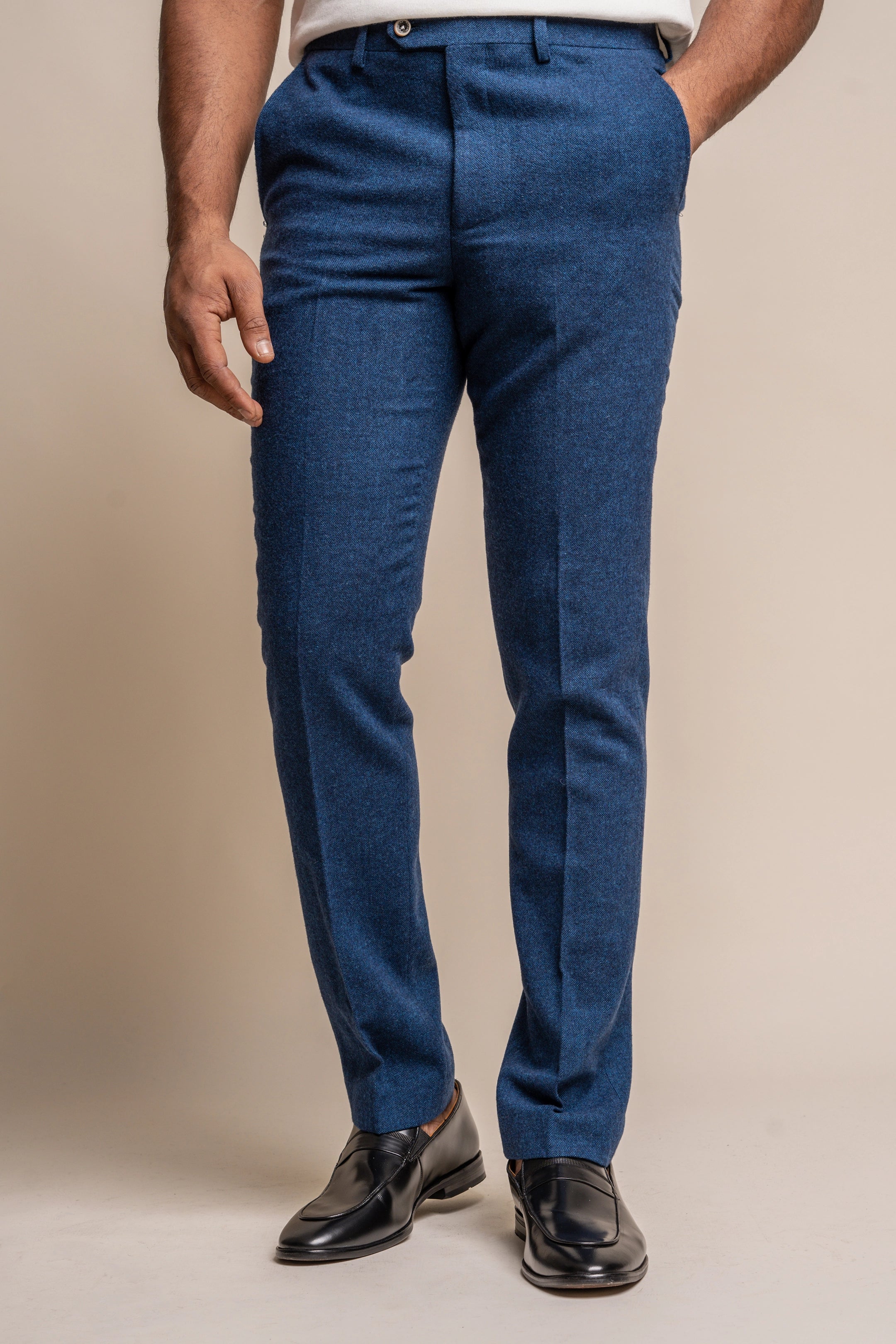 Orson Blue Tweed Three Piece Suit