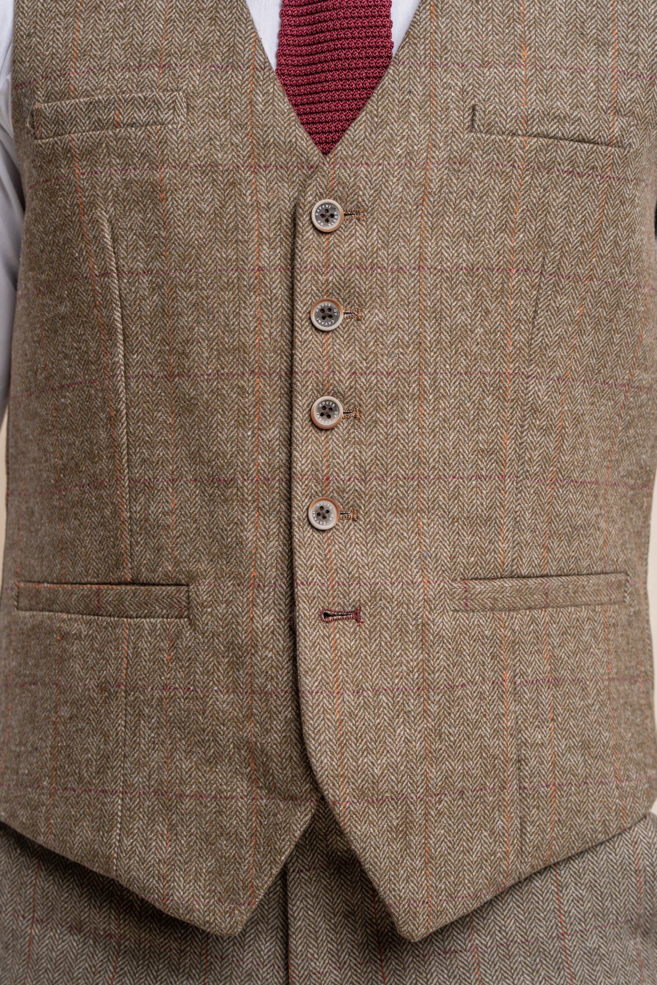 Gaston Sage Three Piece Suit