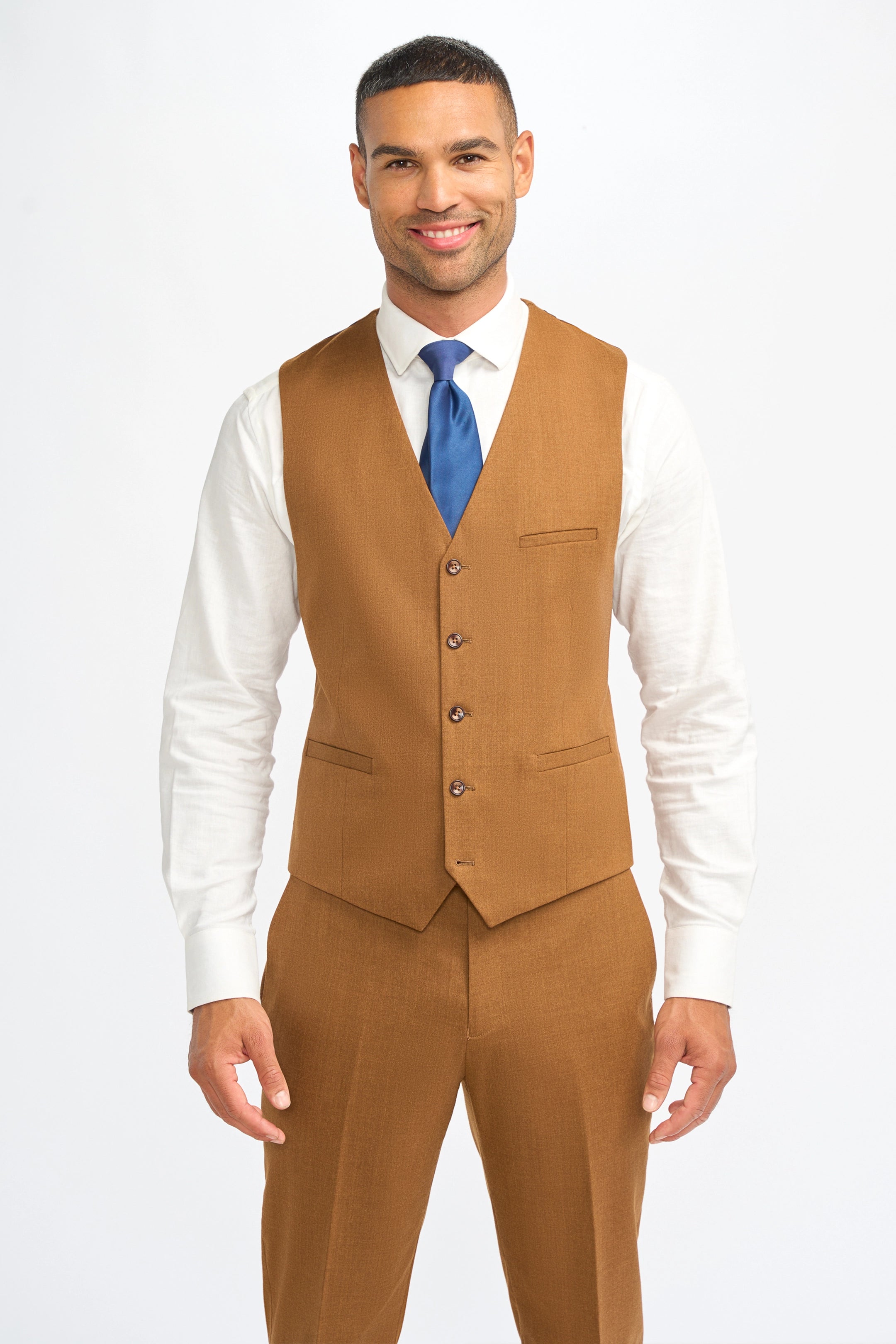 James Sierra Rich Wool Three Piece Suit