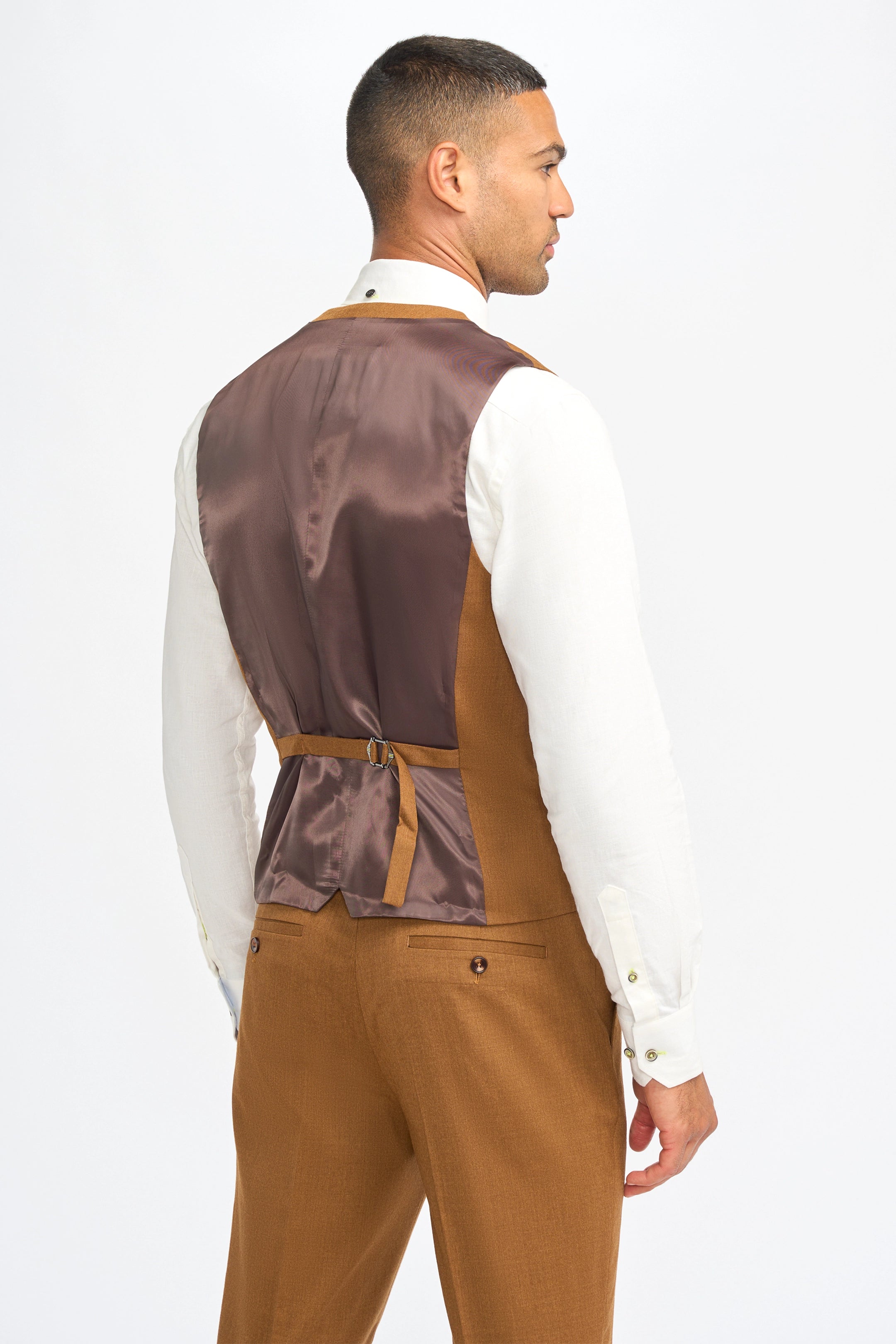 James Sierra Rich Wool Three Piece Suit