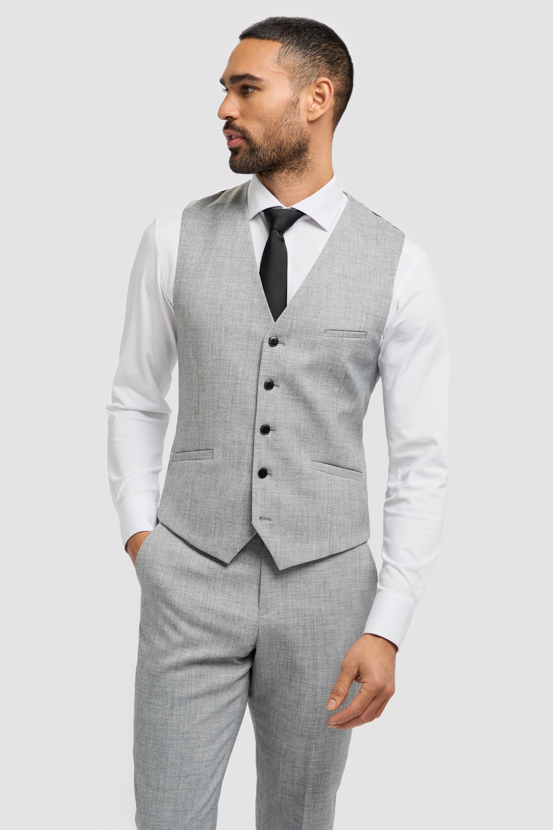 Malibu Grey Three Piece Suit