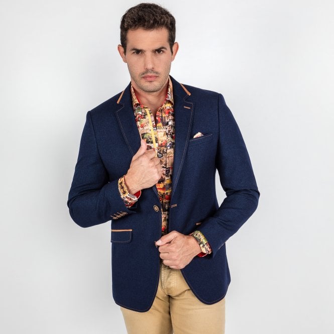 Claudio Lugli Navy Jacket with Waistcoat