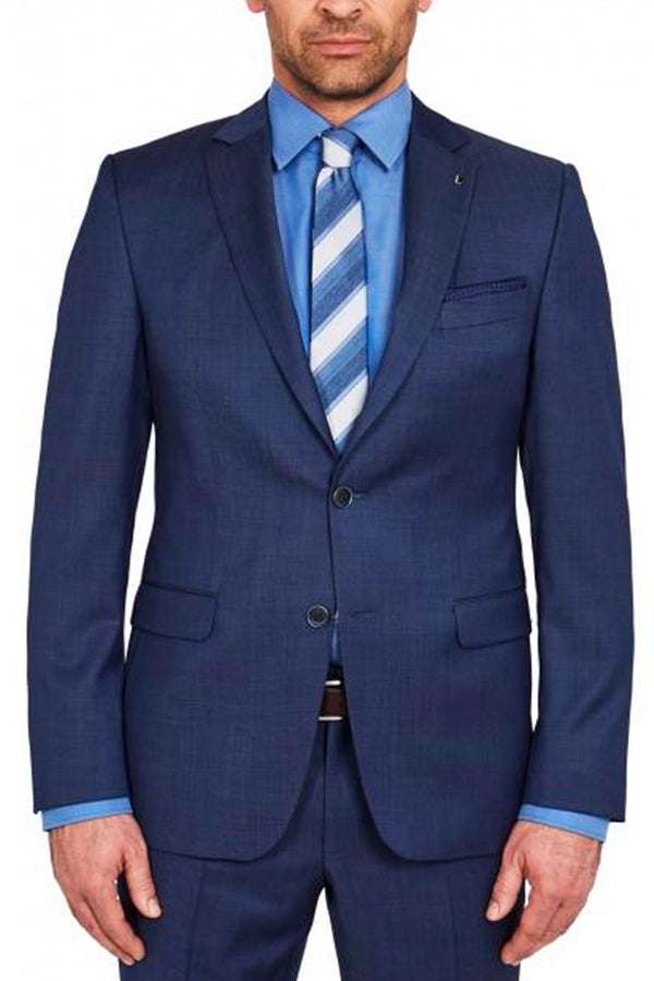 Digel Duncan Modern Fit Pure Virgin Wool Blue Jacket