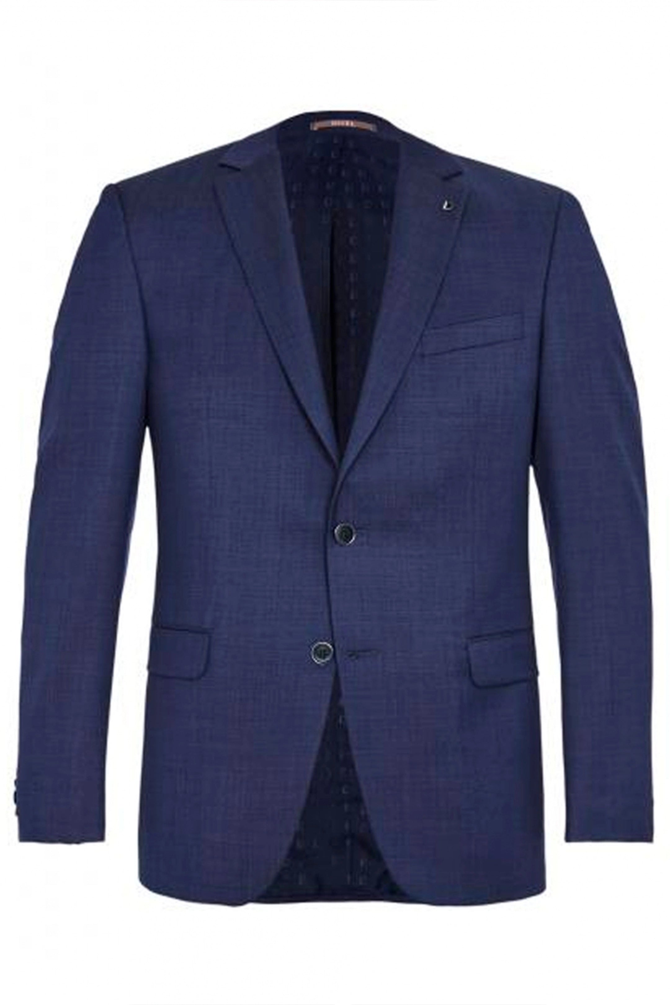 Digel Duncan Modern Fit Pure Virgin Wool Blue Jacket