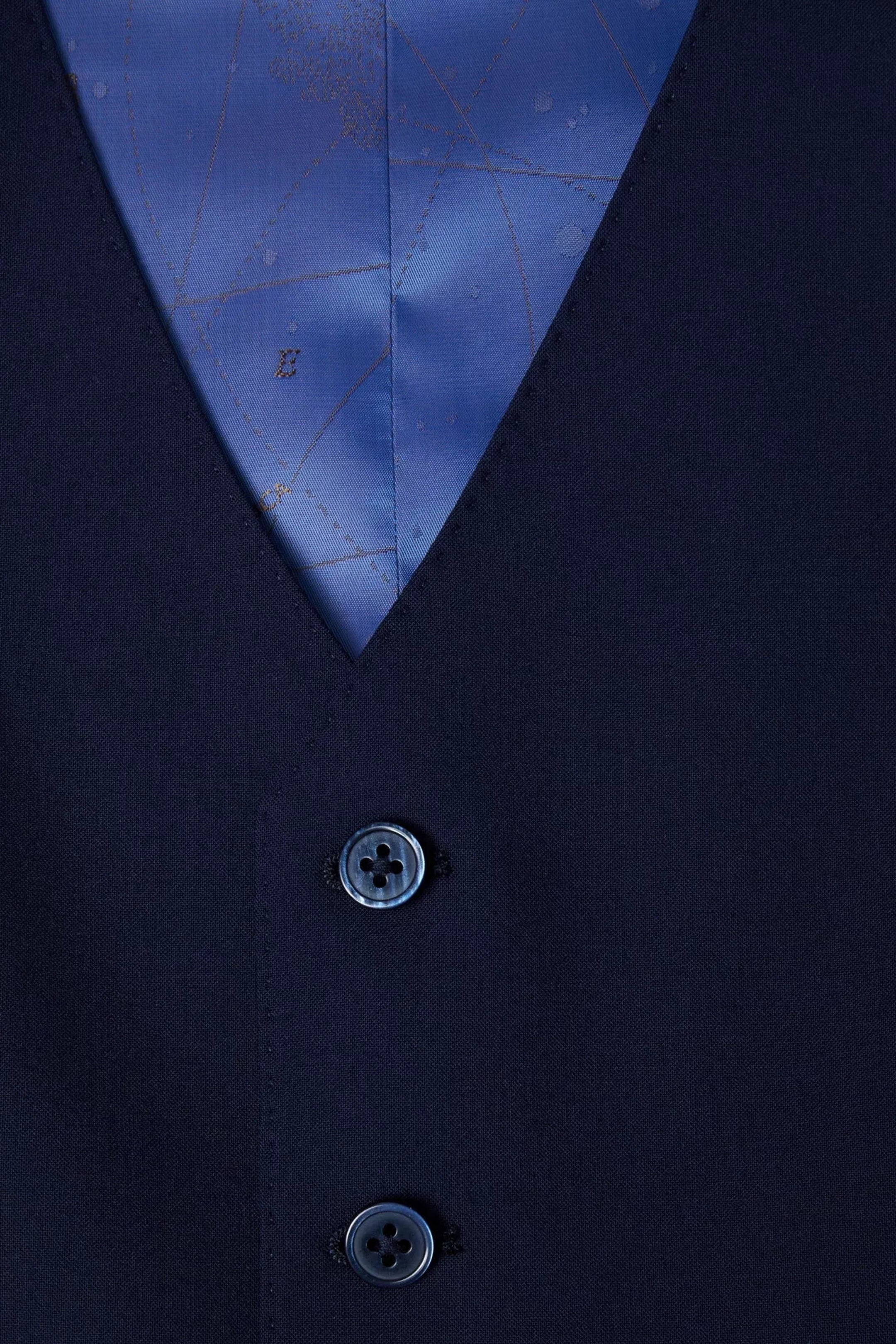 Remus Uomo Palucci Tapered Fit Wool-Rich Stretch Navy Suit