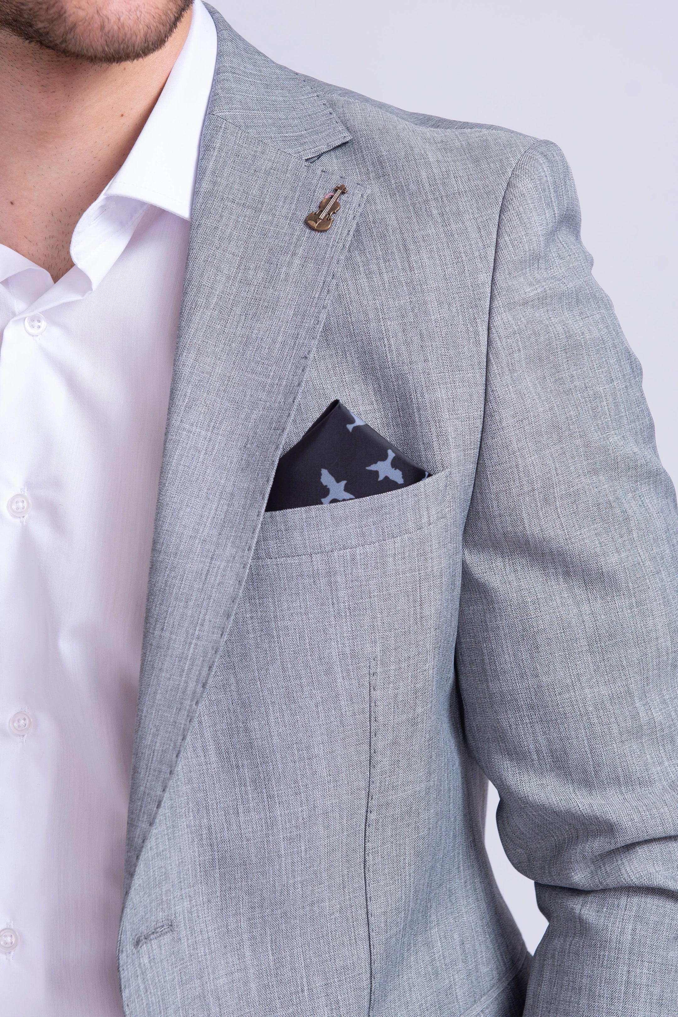 Smooth Touch Grey 3 Piece Suit