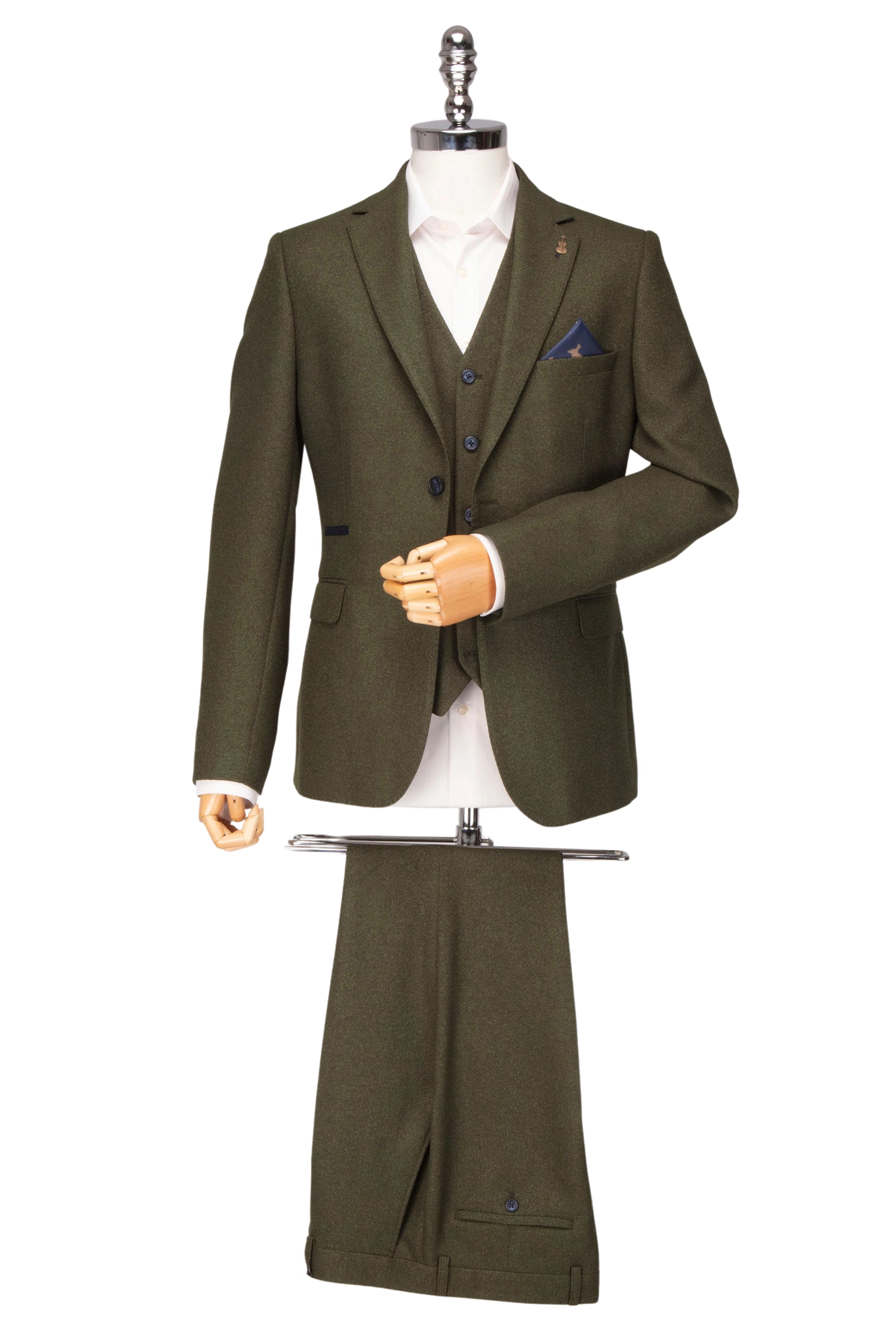 Olive 3 Piece Suit