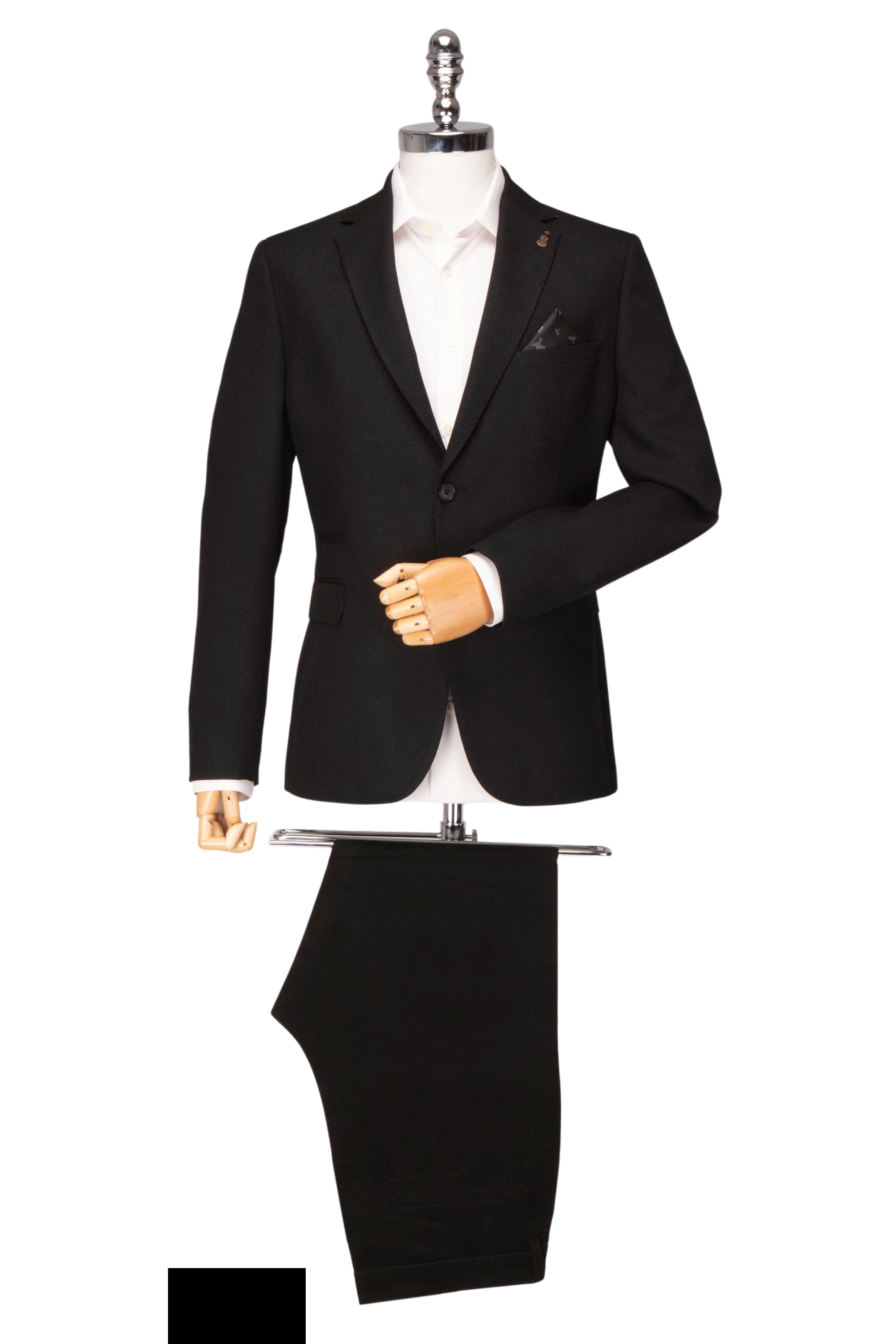 Smart Sharp Black 3 Piece Suit