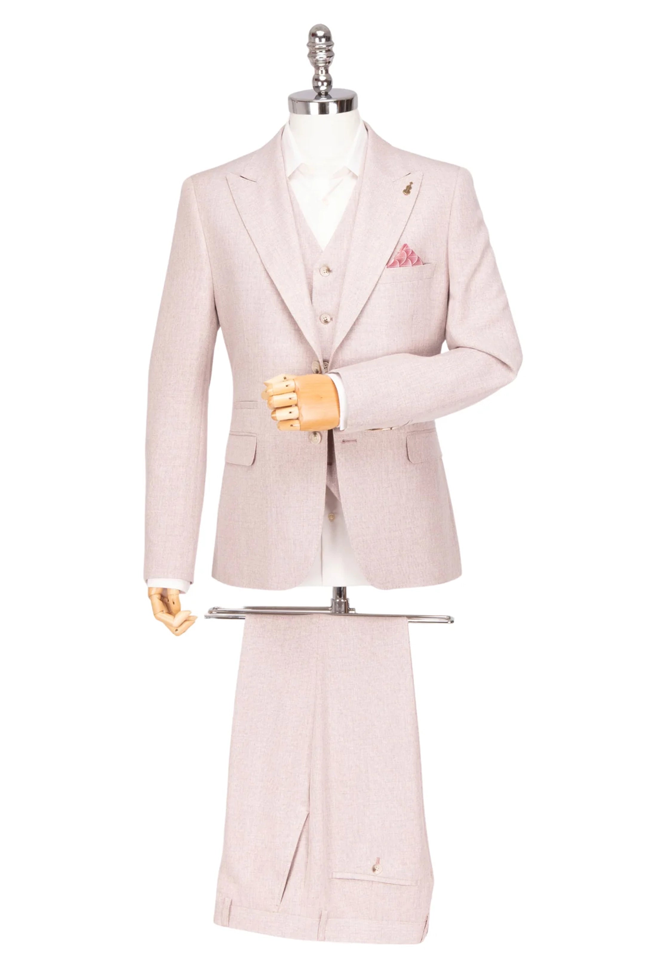 Soft Pink 3 Piece Suit