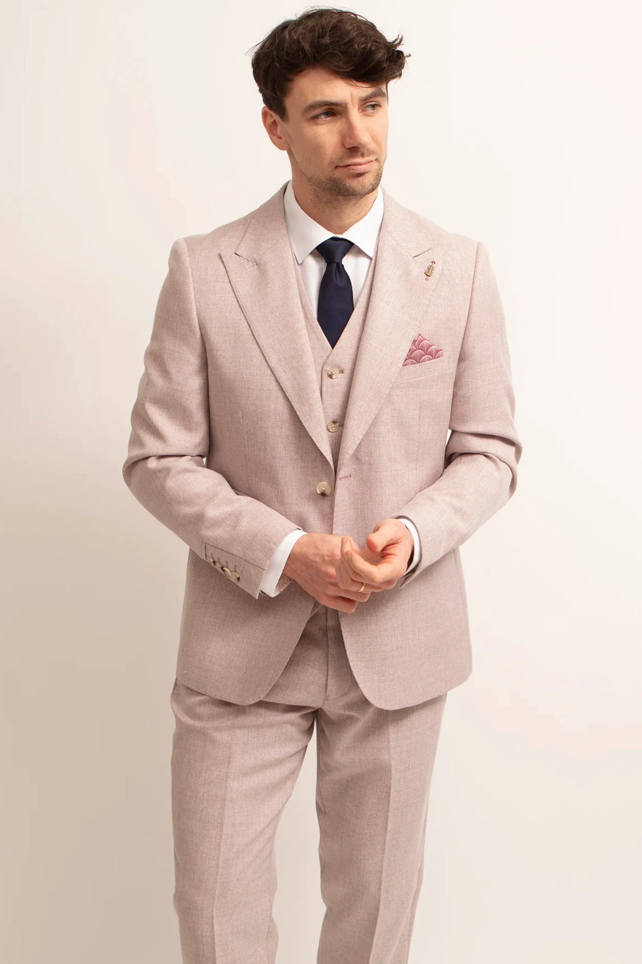 Soft Pink 3 Piece Suit