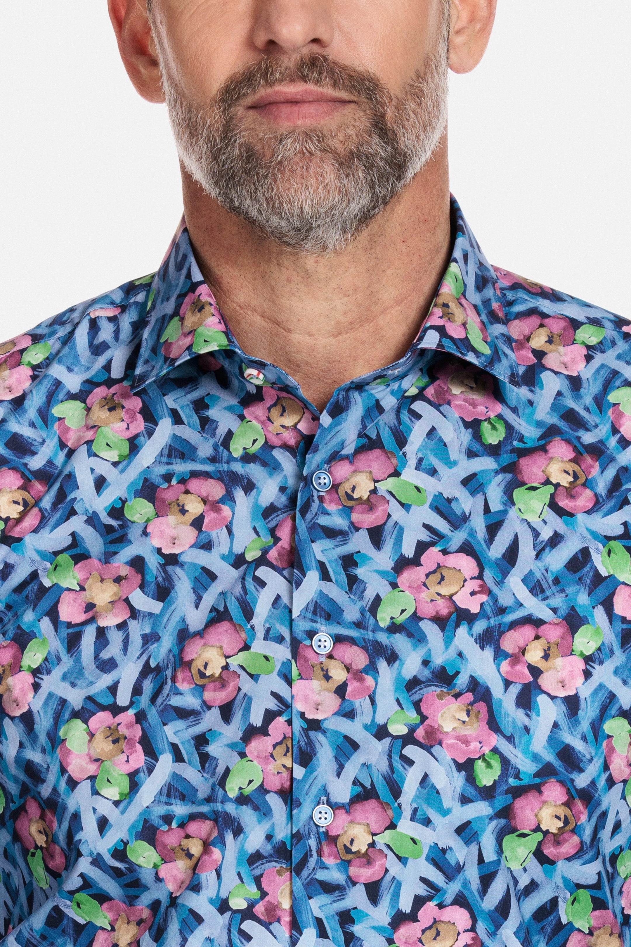 Giordano Abstract Flower Print Shirt