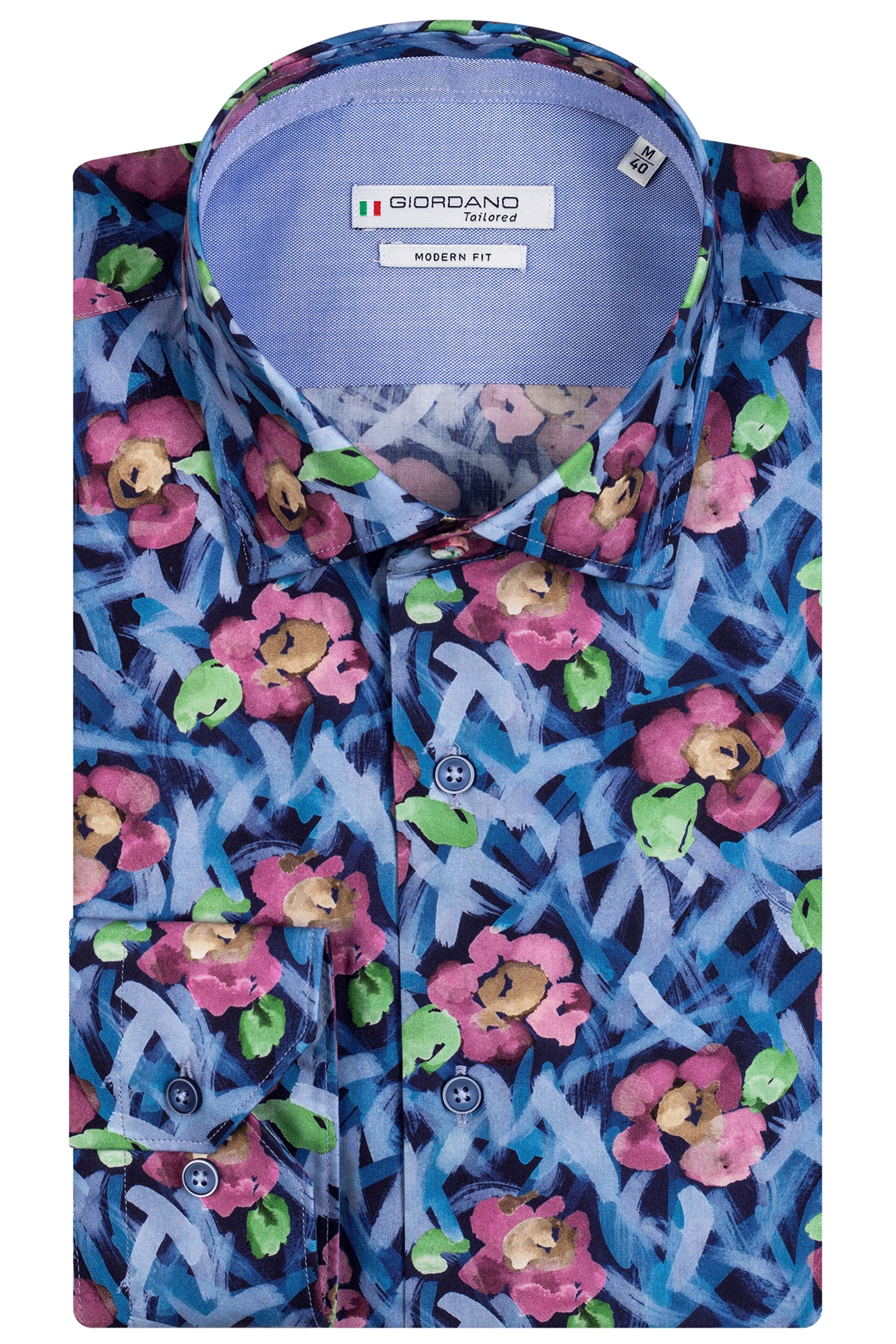 Giordano Abstract Flower Print Shirt