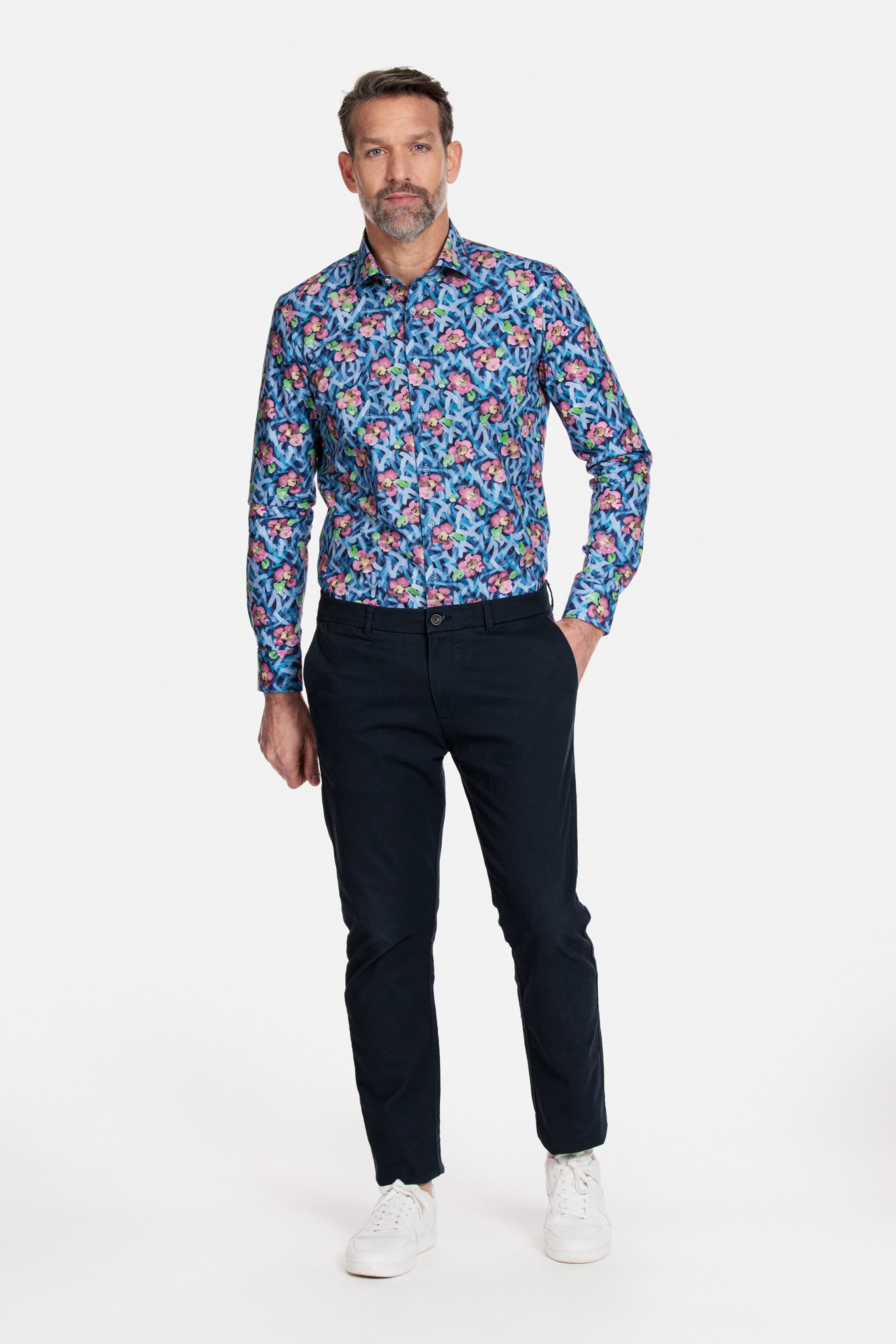 Giordano Abstract Flower Print Shirt