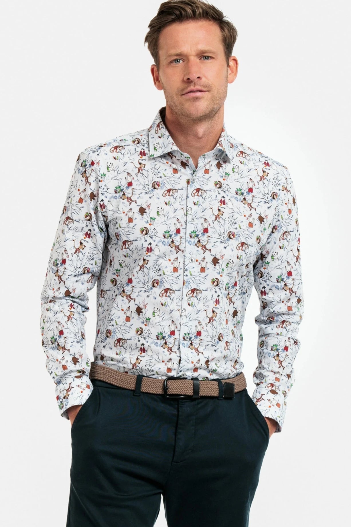 Giordano Winter Scene Print Shirt