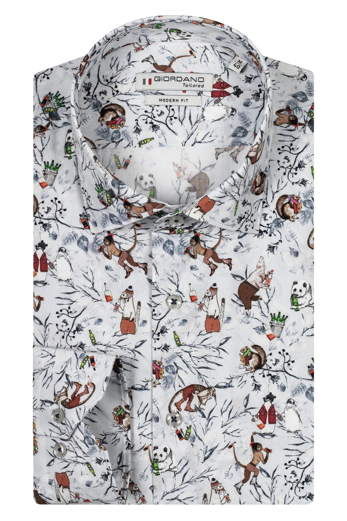 Giordano Winter Scene Print Shirt