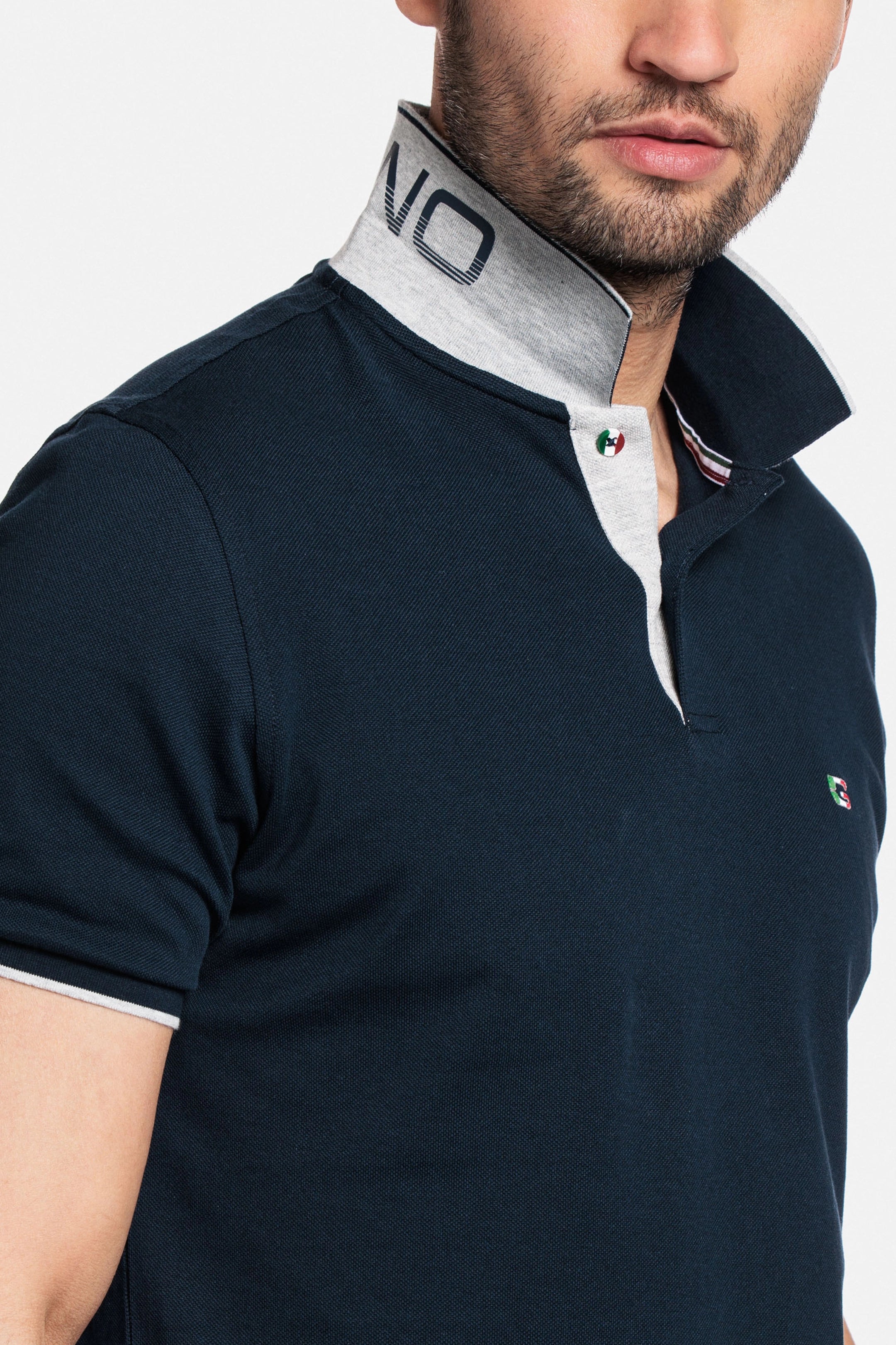 Giordano Nico Signature Short Sleeve Navy Polo