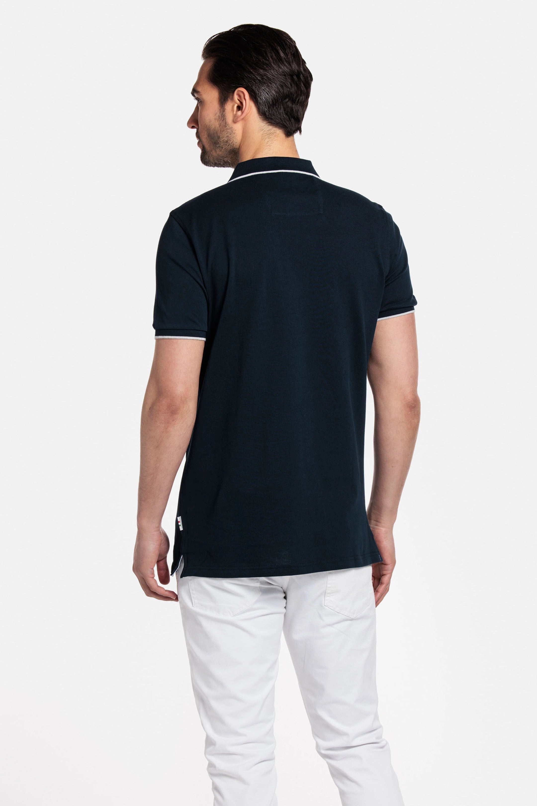 Giordano Nico Signature Short Sleeve Navy Polo