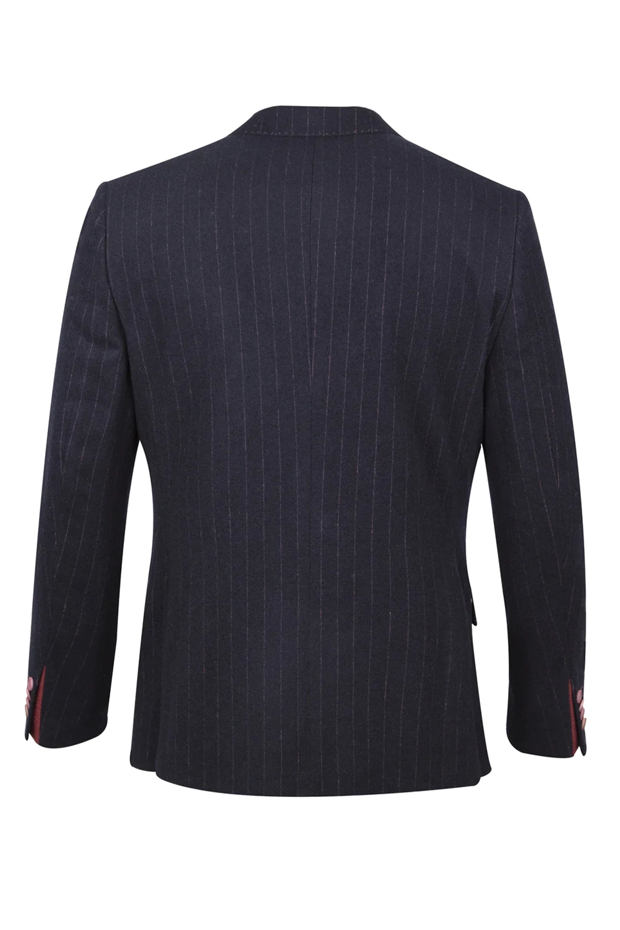 Guide London Navy & Pink Pinstripe Blazer