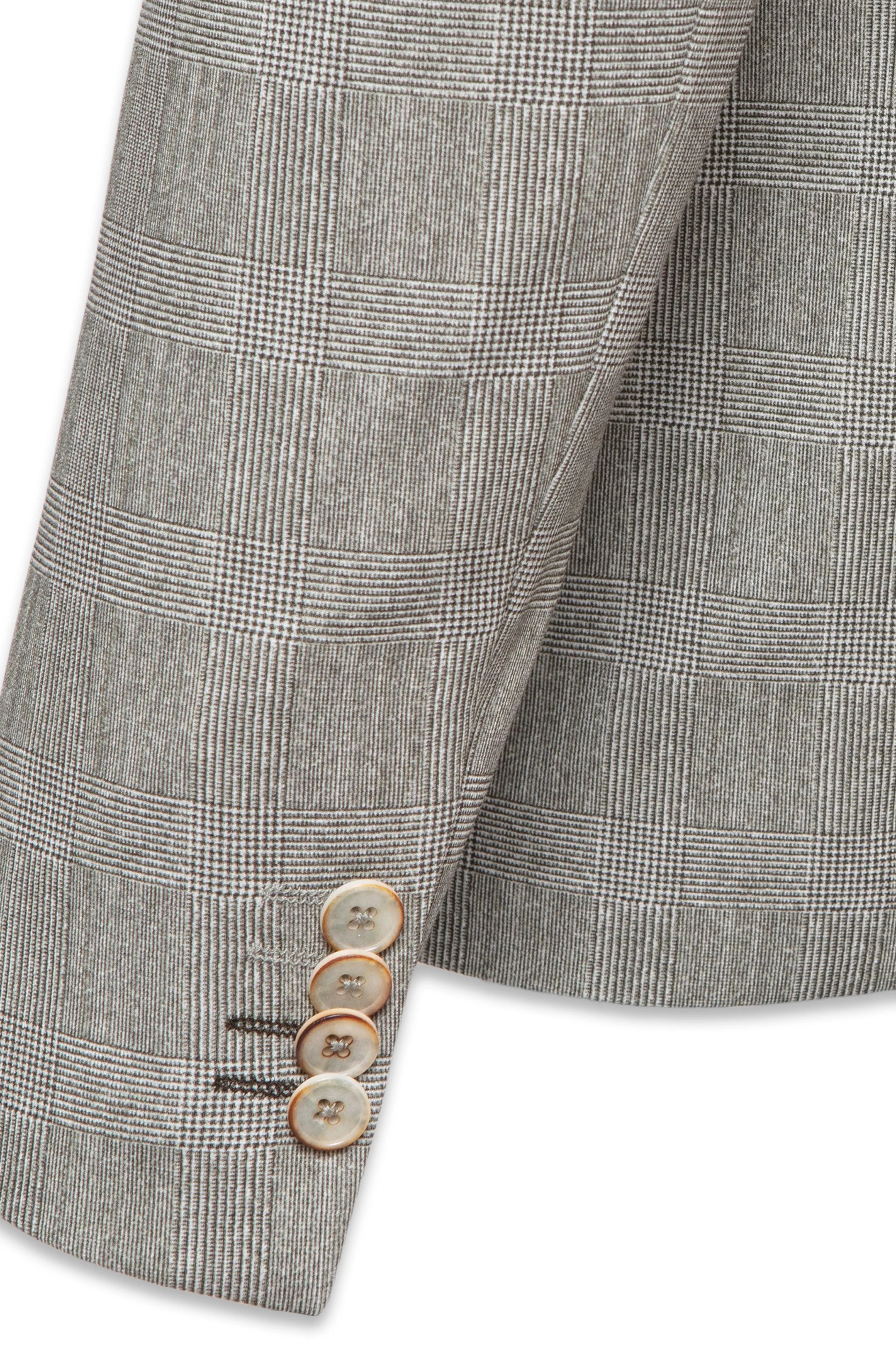 Guide London Green Prince of Wales Check Jersey Blazer