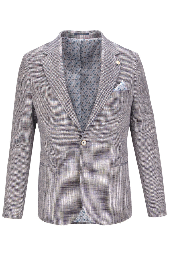 Guide London Modern Jacket in Navy/Ivory