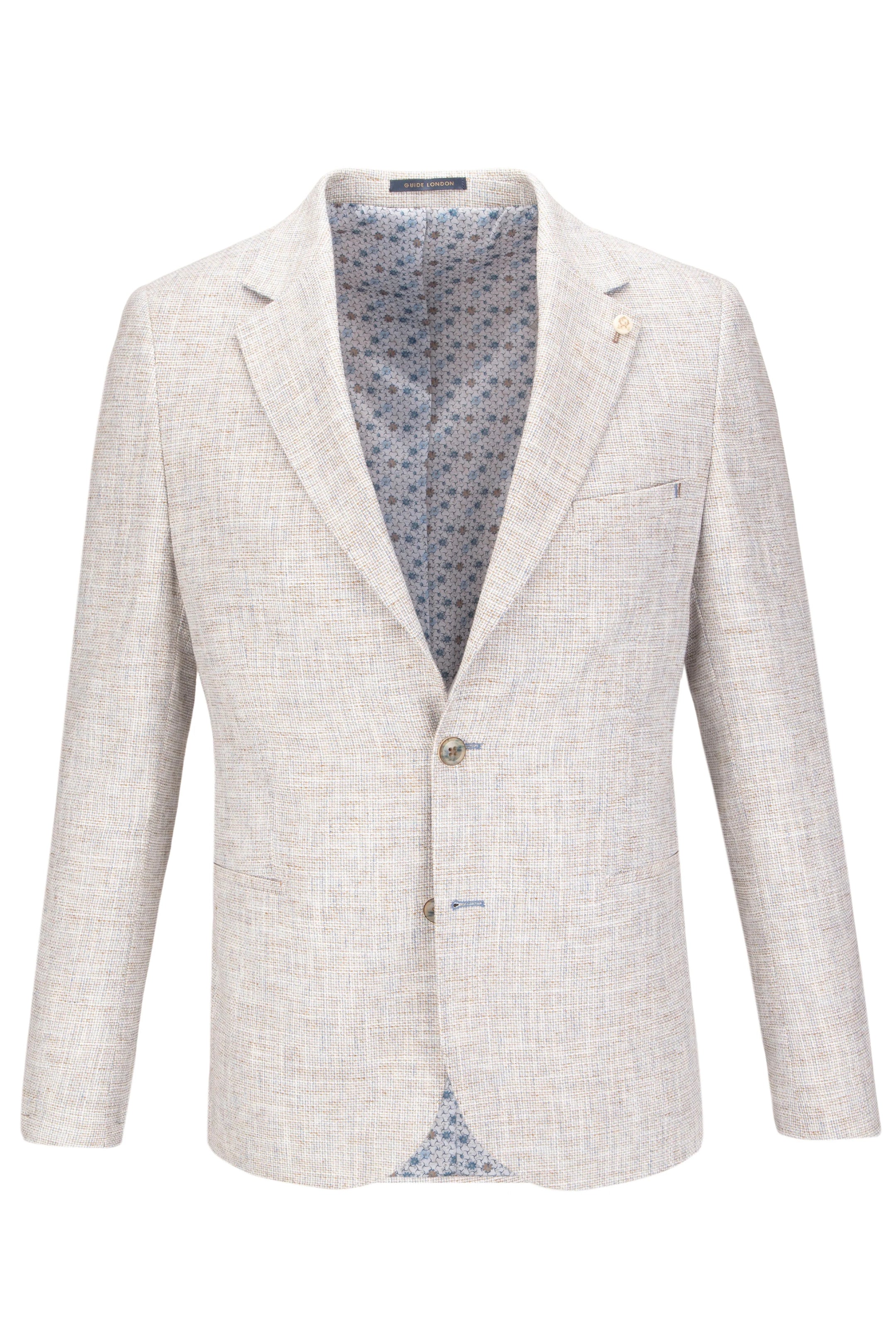 Guide London Modern Jacket in Sky/Tan