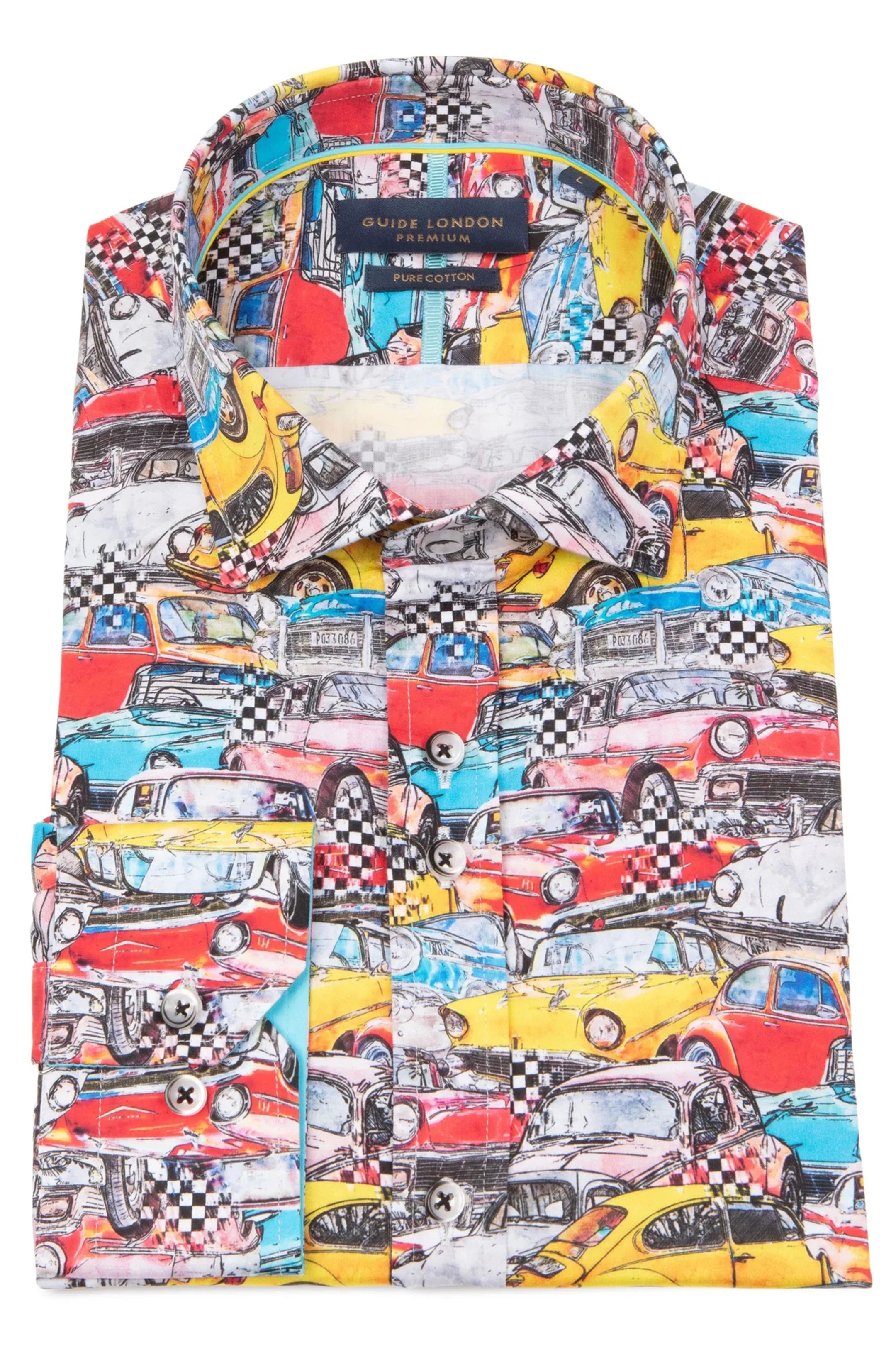 Guide London Vintage Car Print Shirt