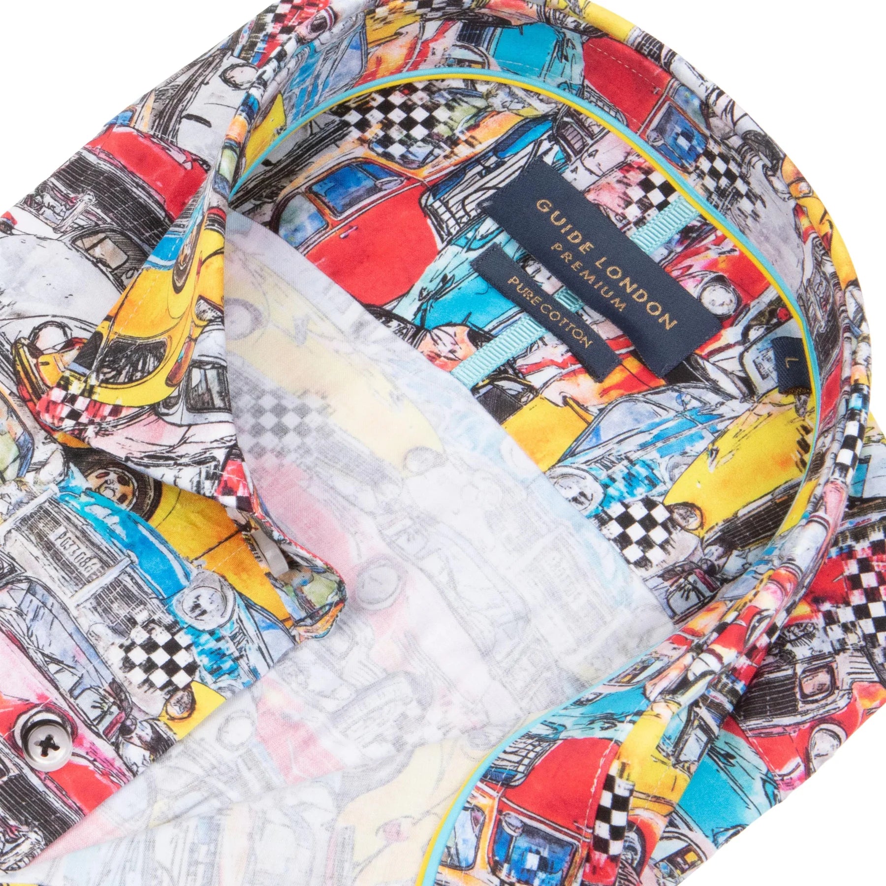 Guide London Vintage Car Print Shirt