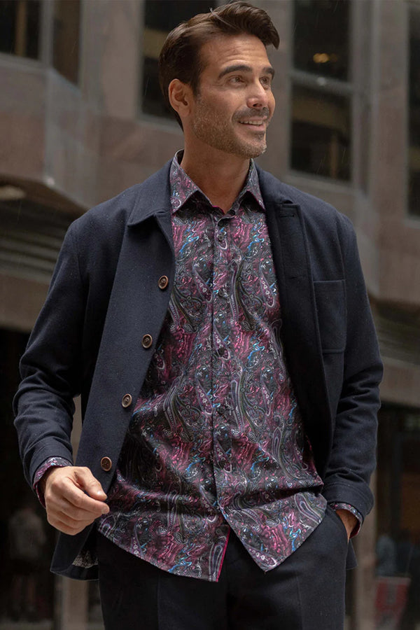 Guide London Psychedelic Paisley Print Shirt